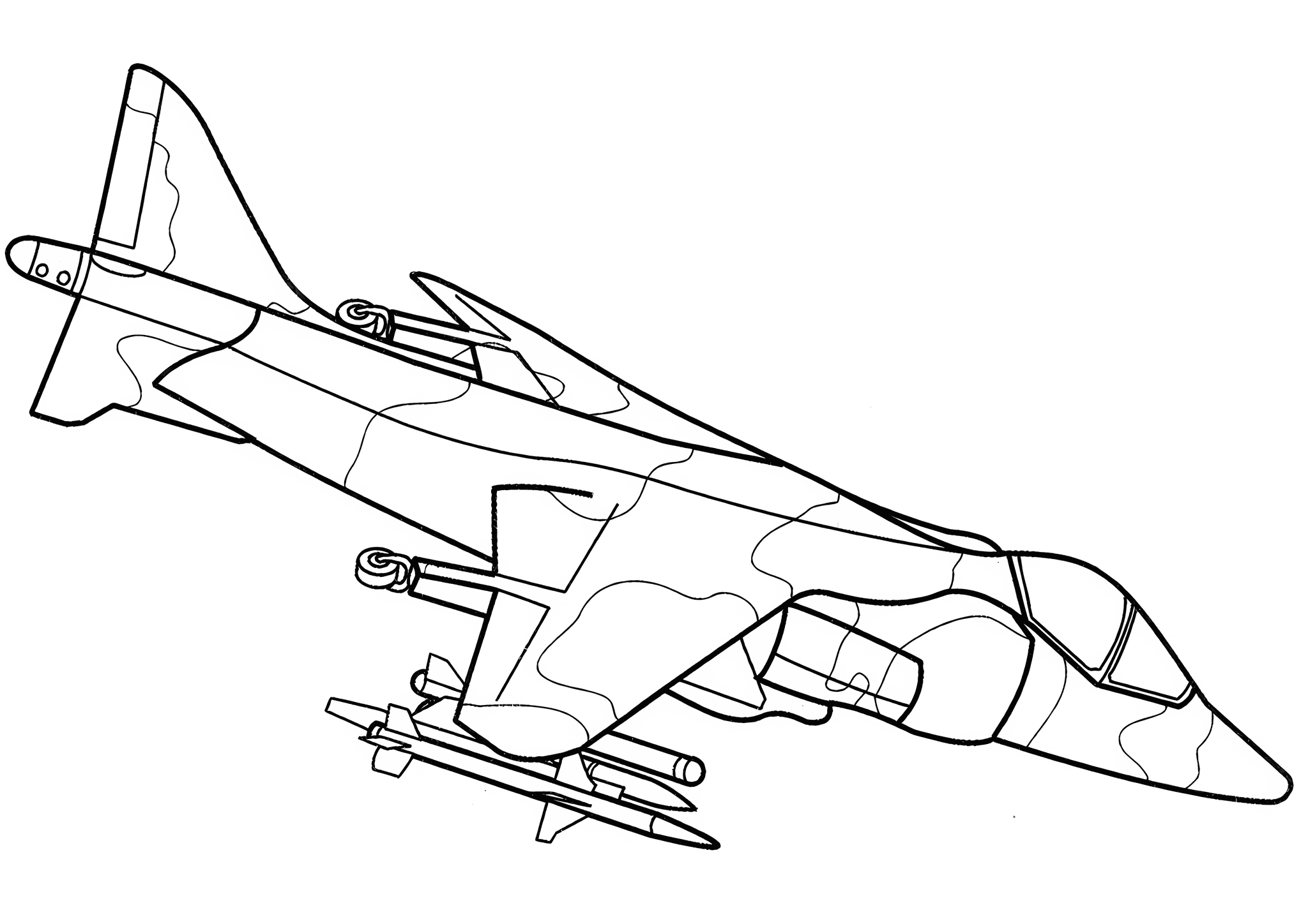 Airplane Hawker Siddley Harrier (UK)