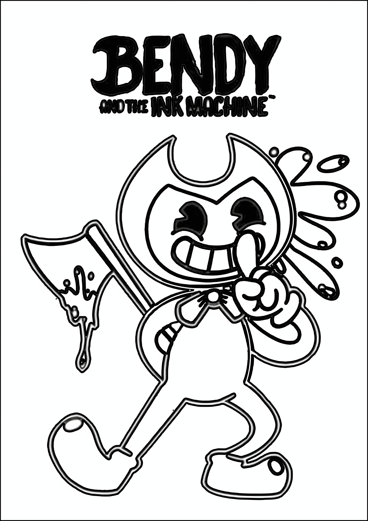 Ink Bendy with An Axe