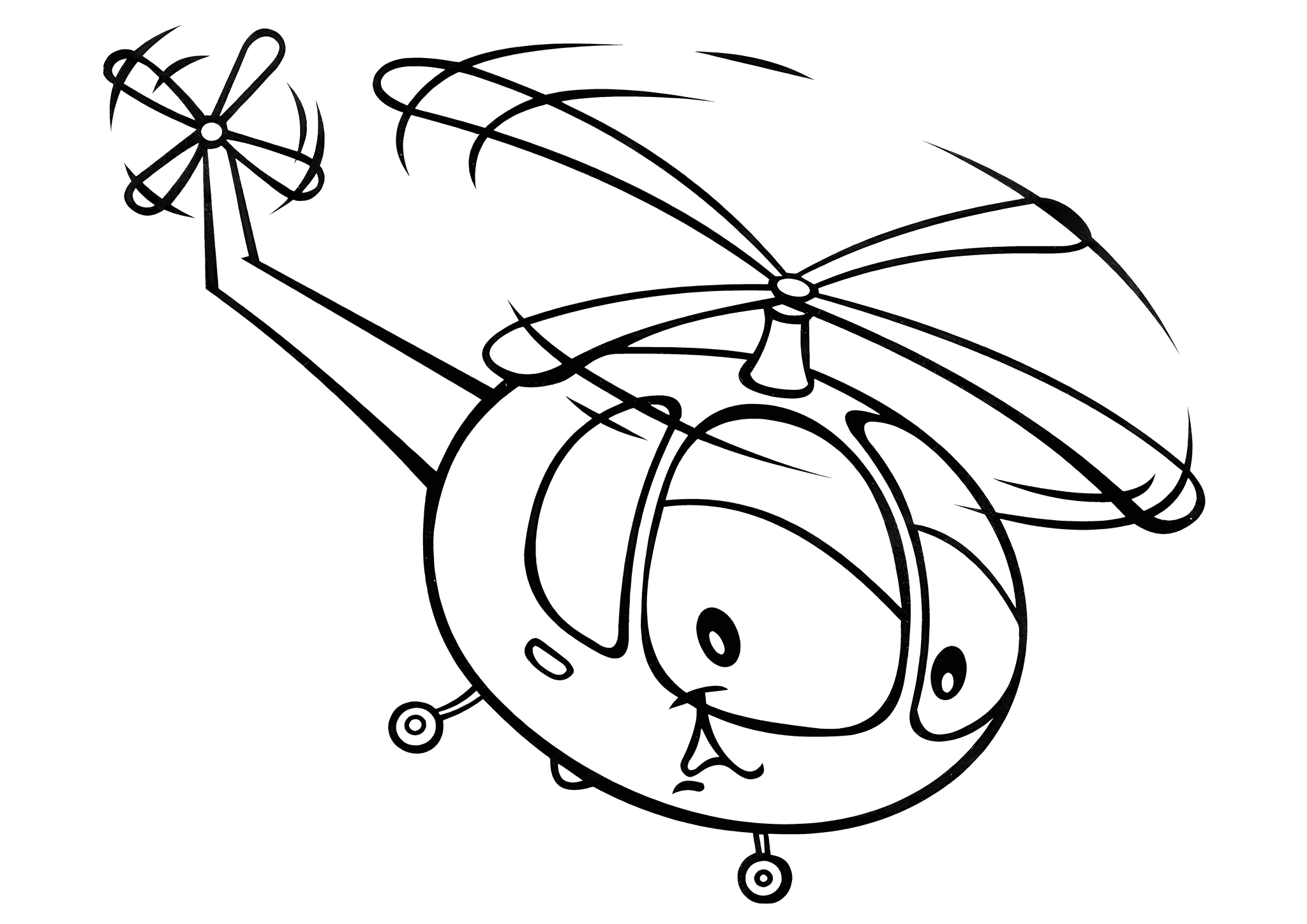 Cartoon Helicopter