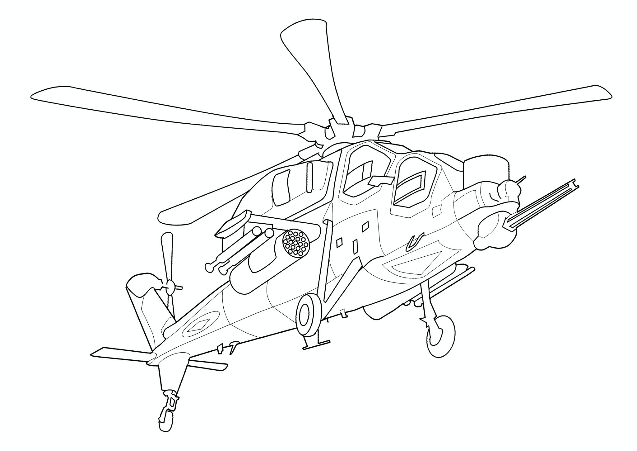 Helicopter Agusta A129 Mangusta (Italy)