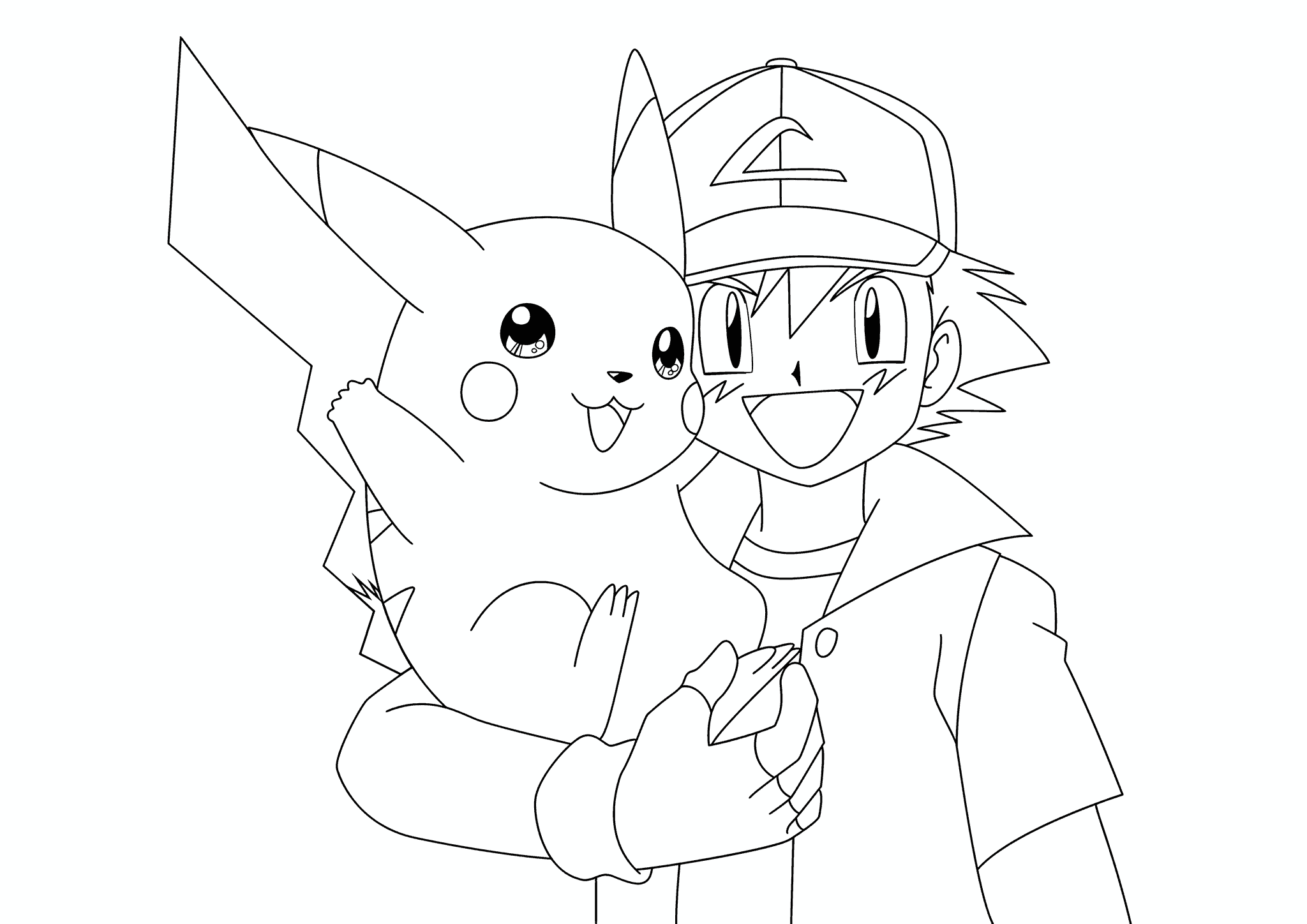 Ash and Pikachu