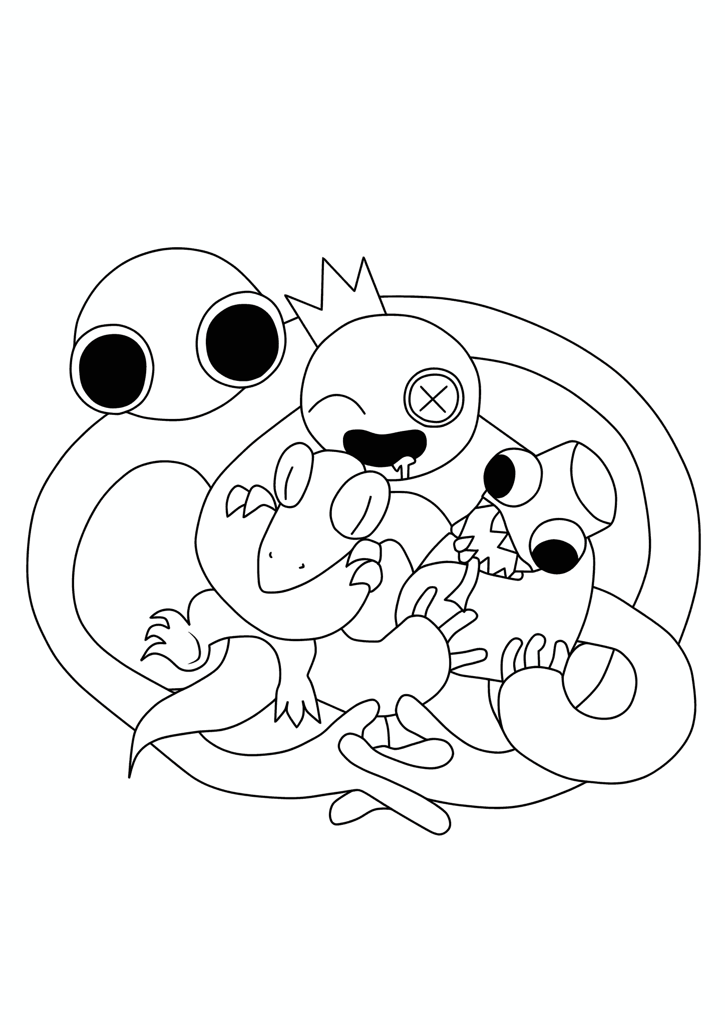 Rainbow Friends: Hugging