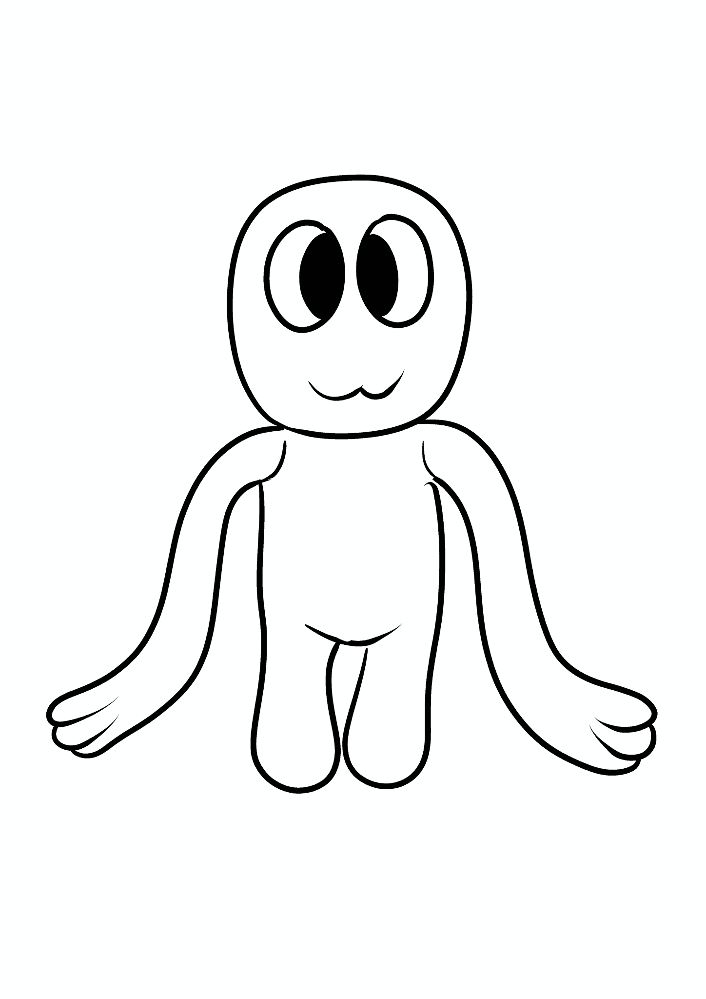 Rainbow Friends: Cute Green