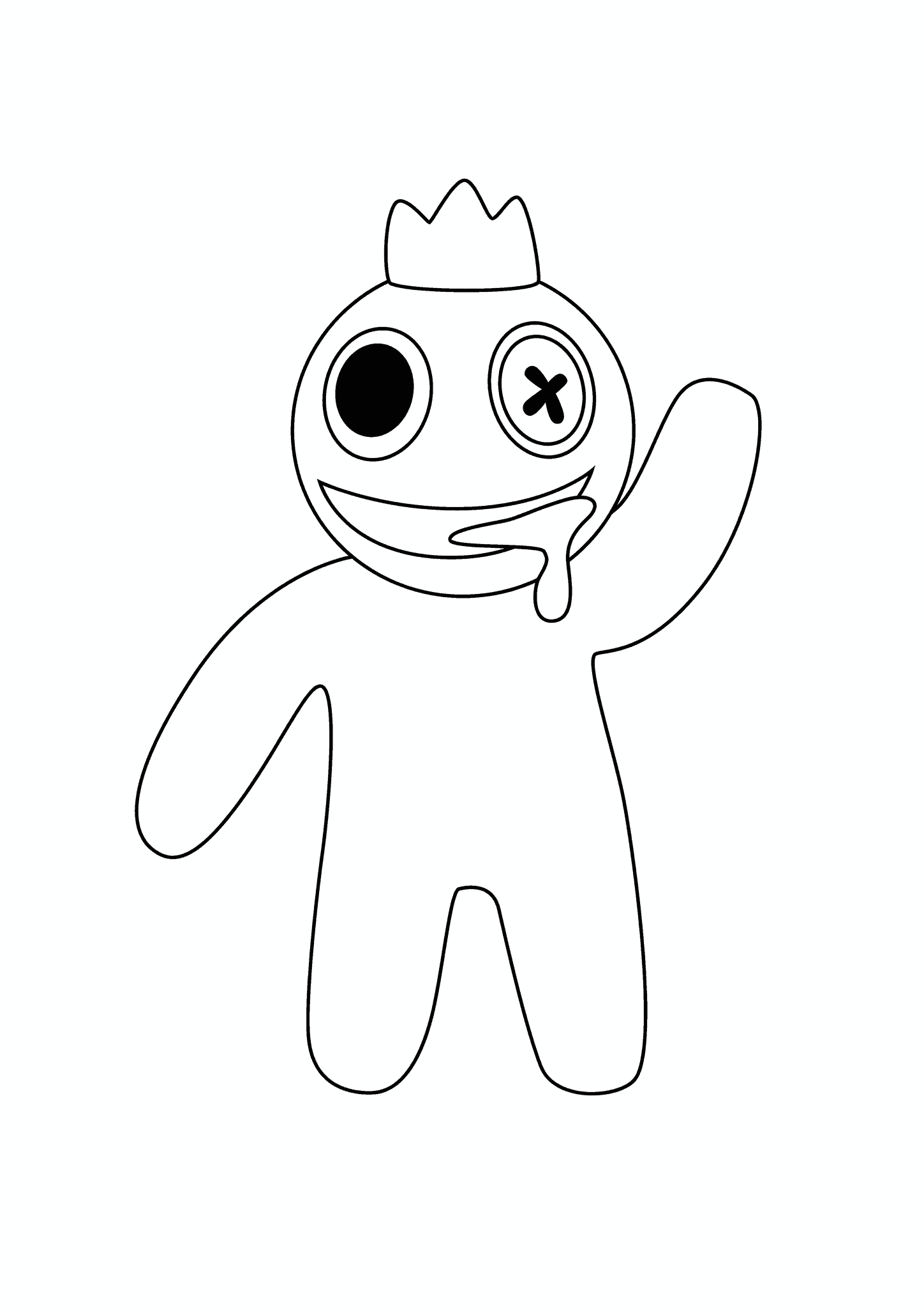 Rainbow Friends: Blue Welcomes the Player