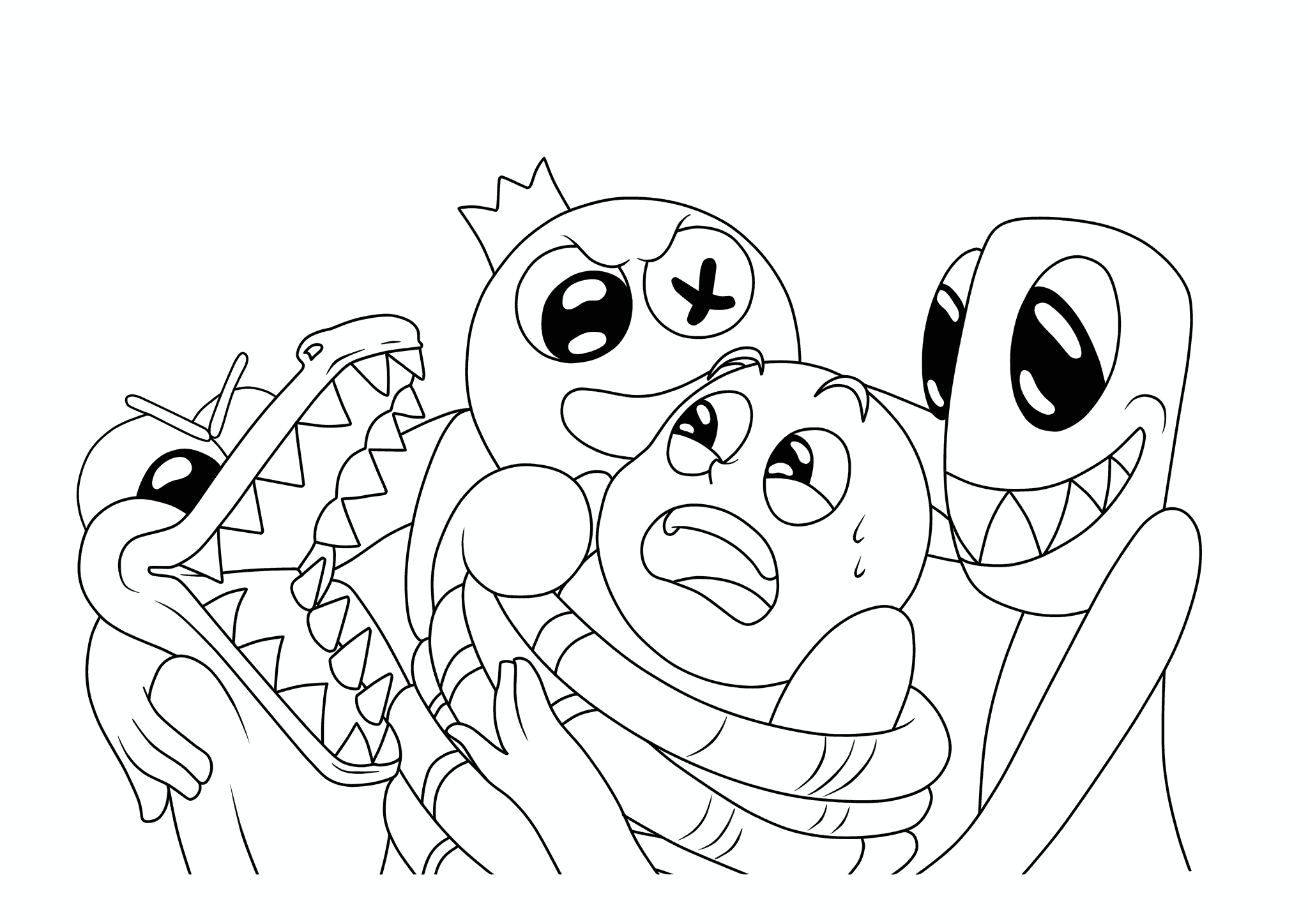 Rainbow Friends: Hugging a Child