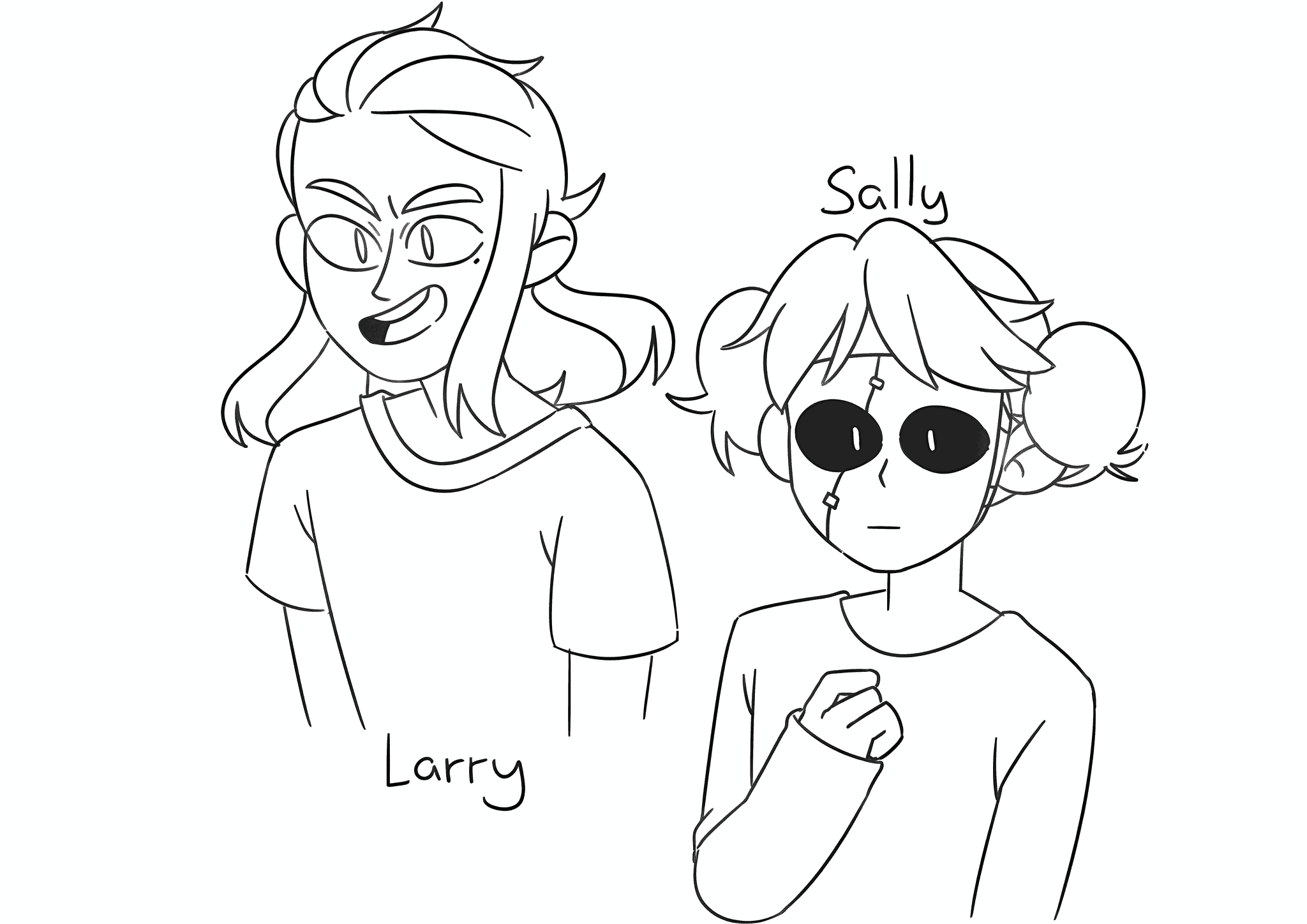 Sally Face: Sally and Larry