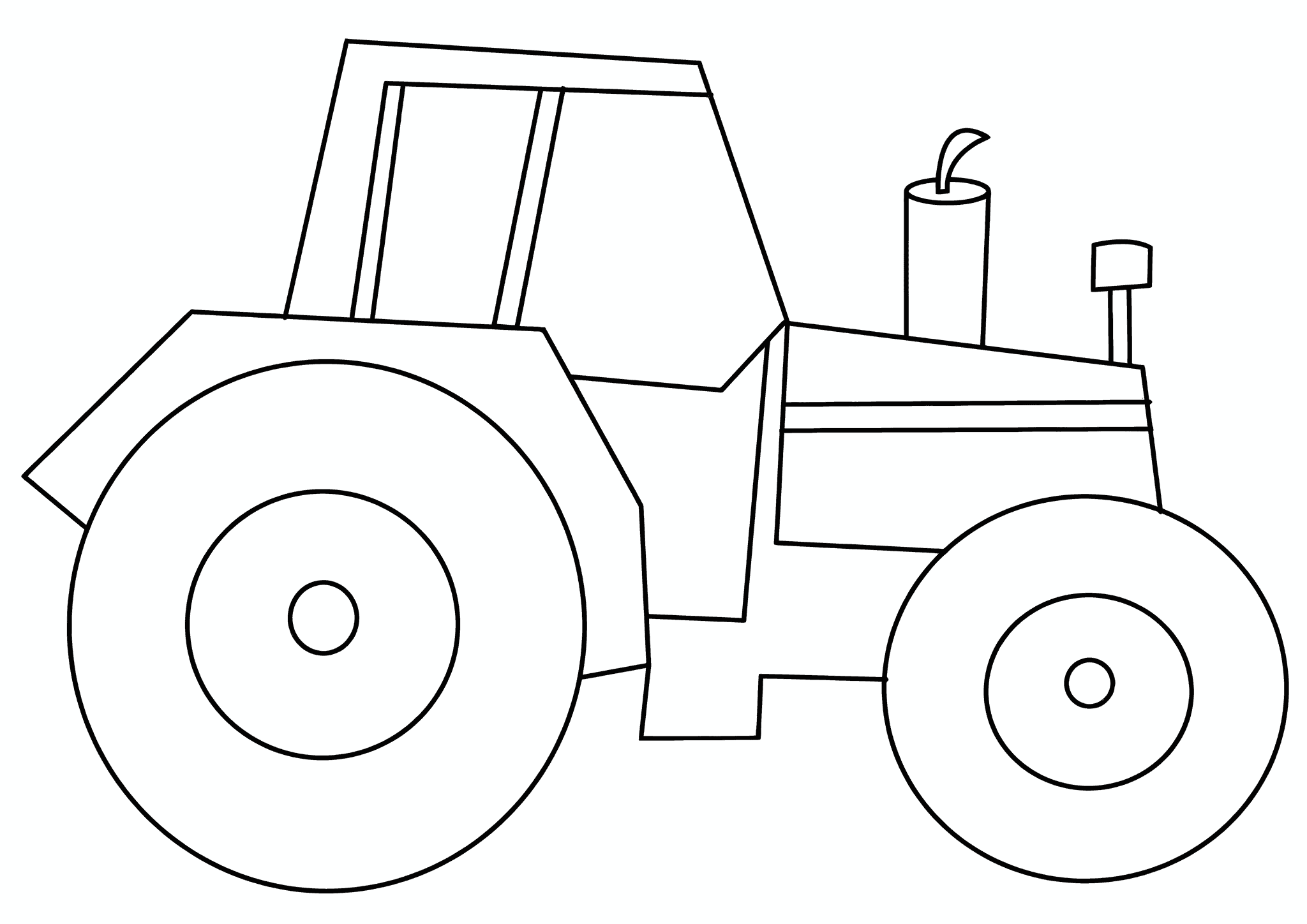 Tractor in Profile