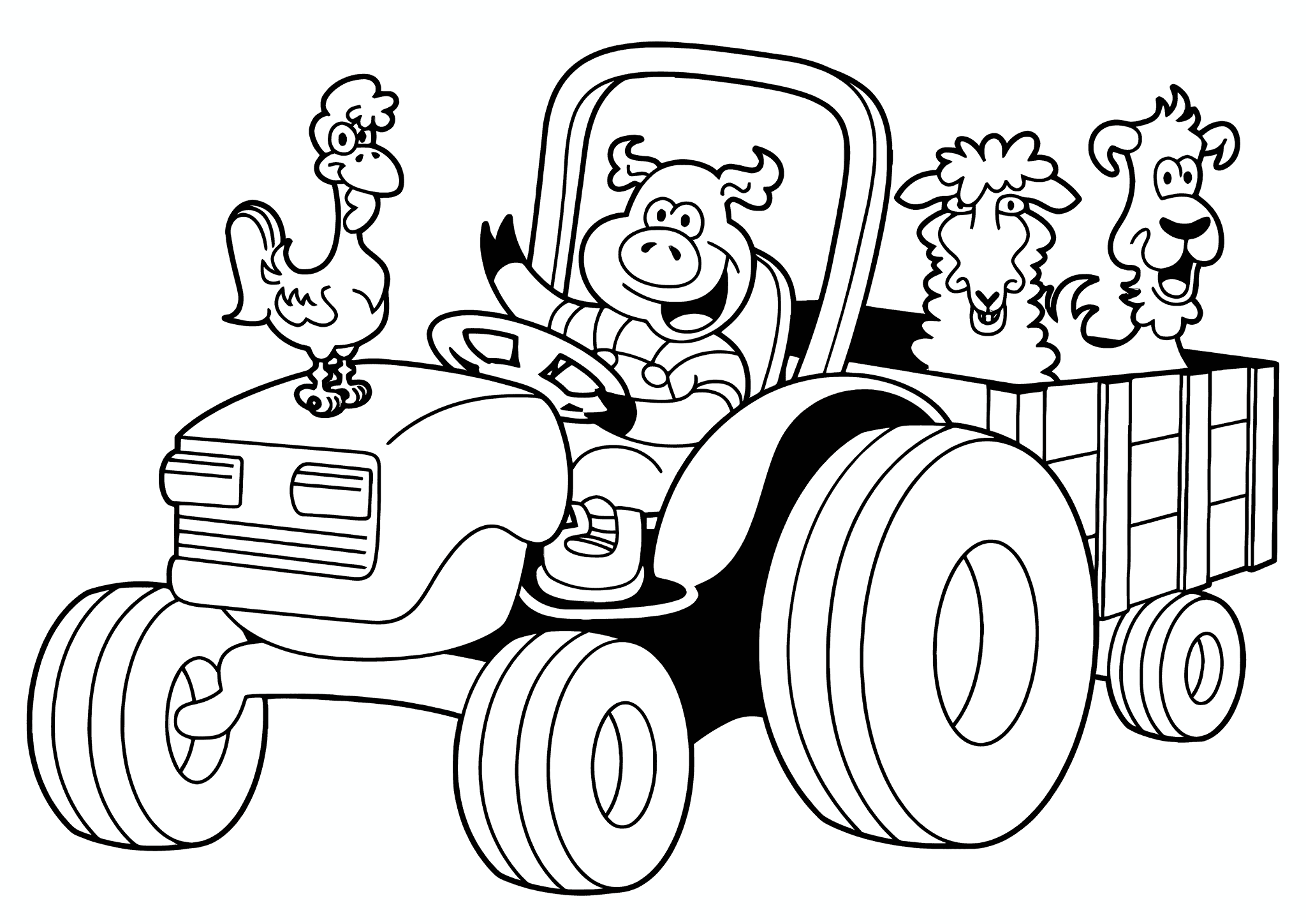 Tractor – Friendly Animals