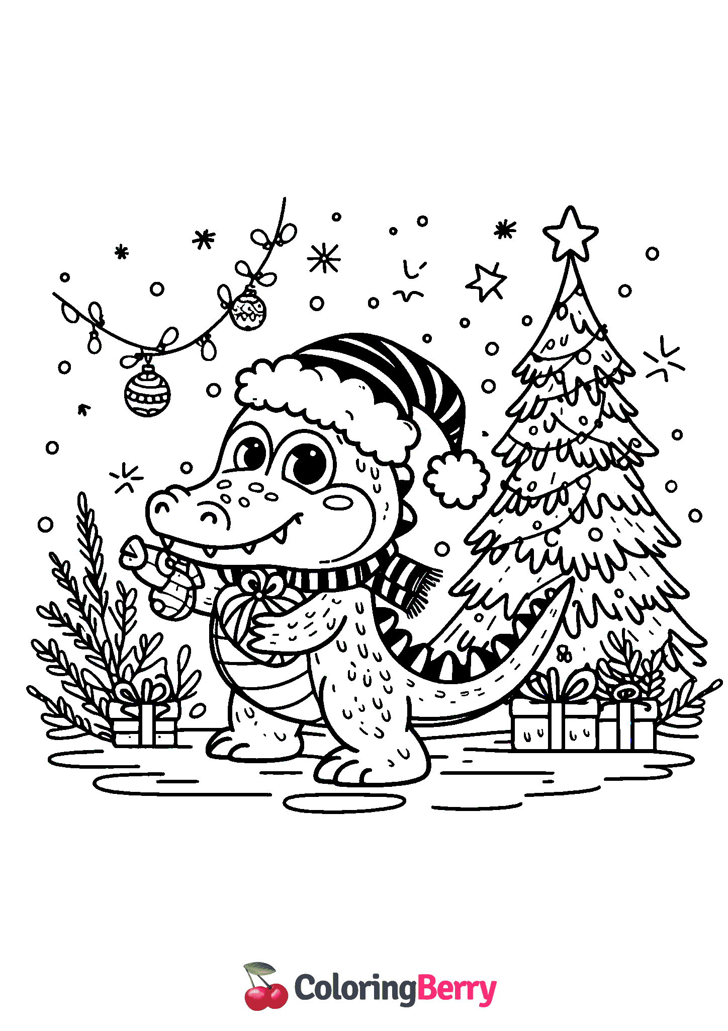 Christmas Alligator