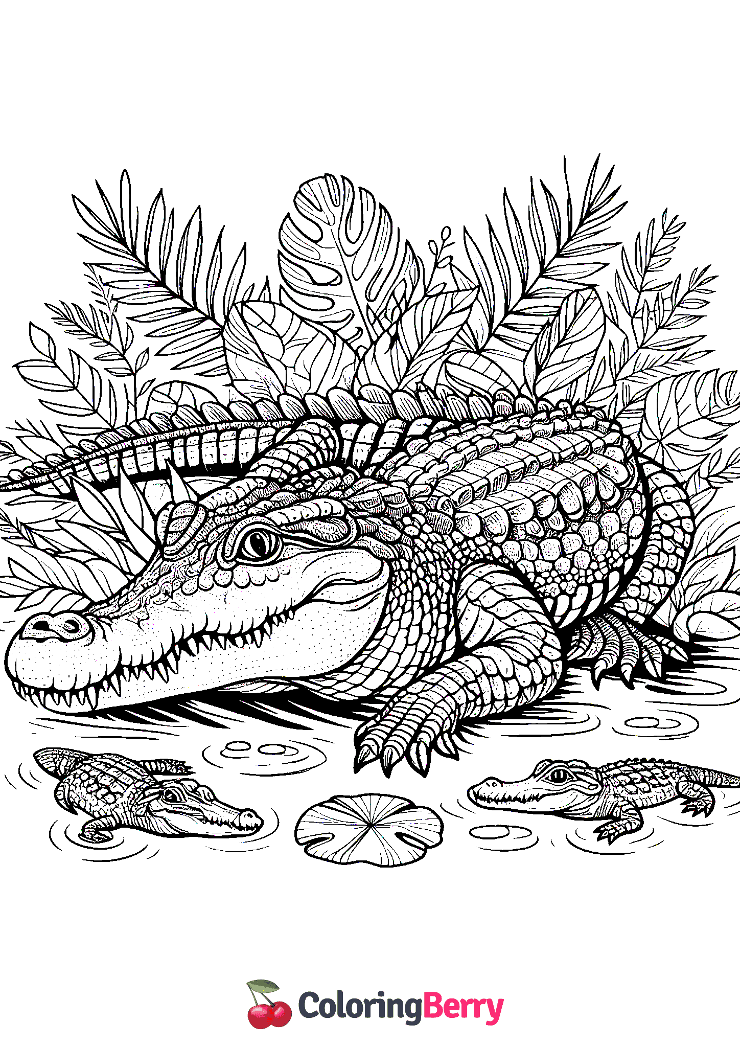 Detailed Crocodile