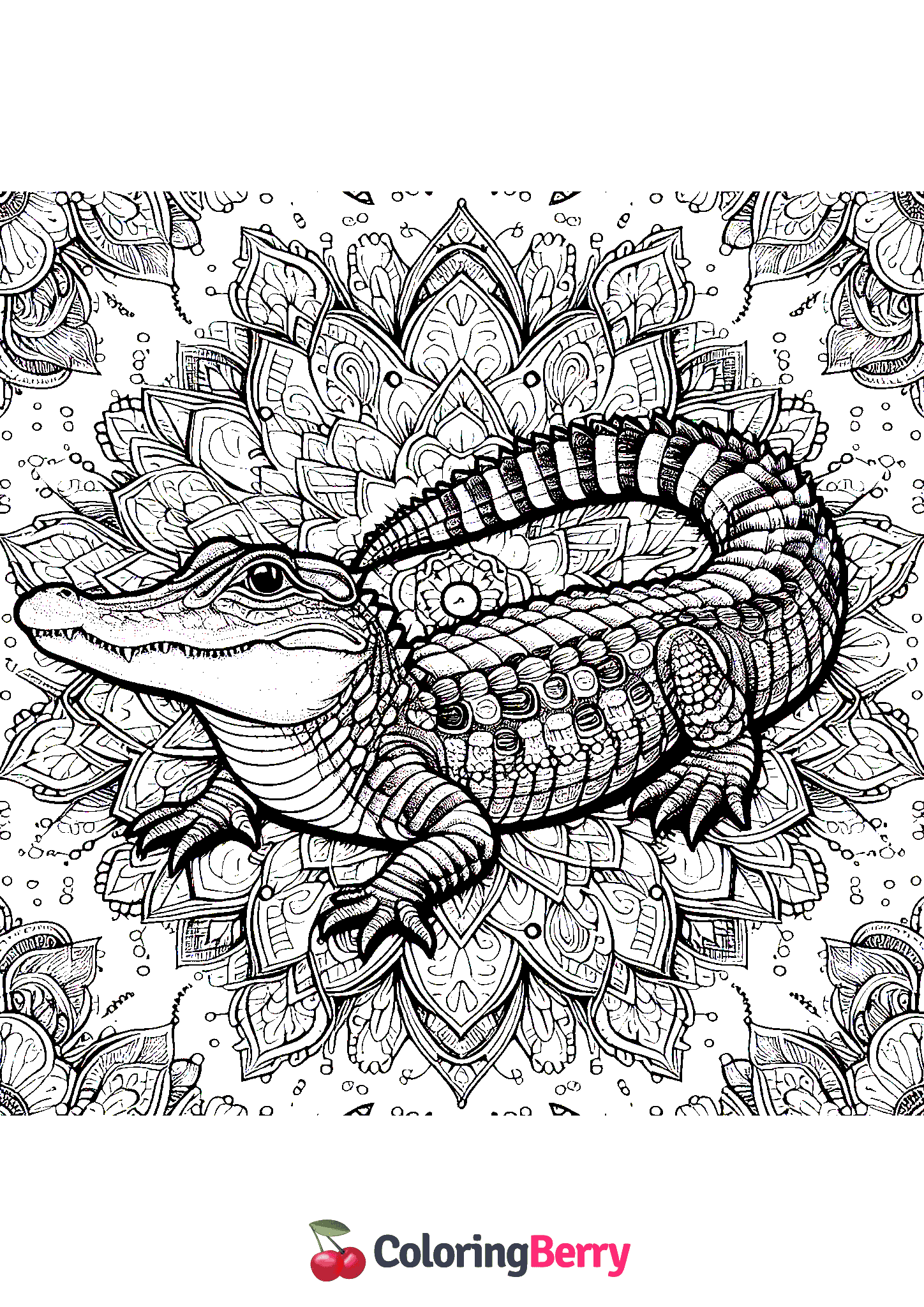 Mandala Alligator