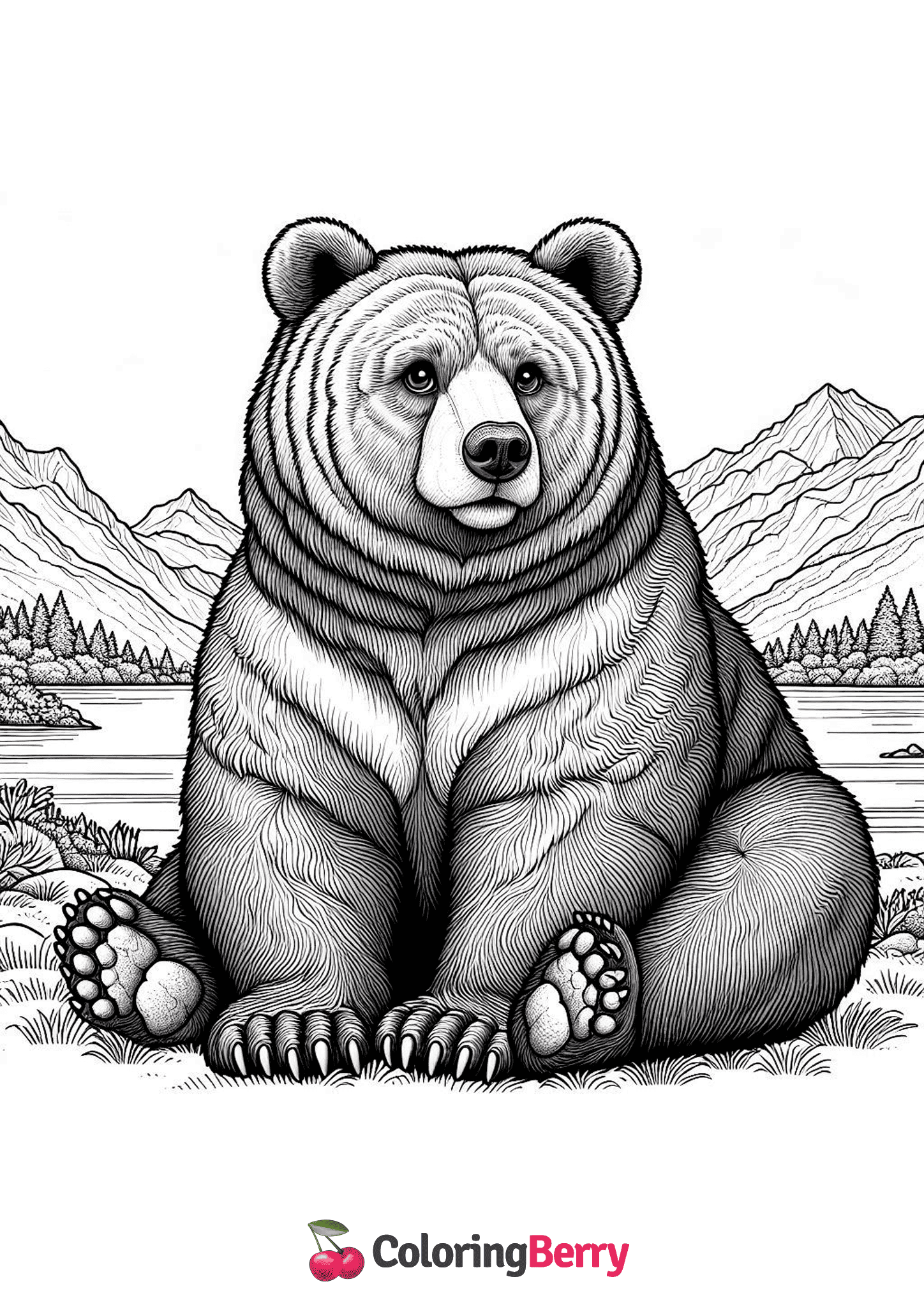 Brown Bear Sitting