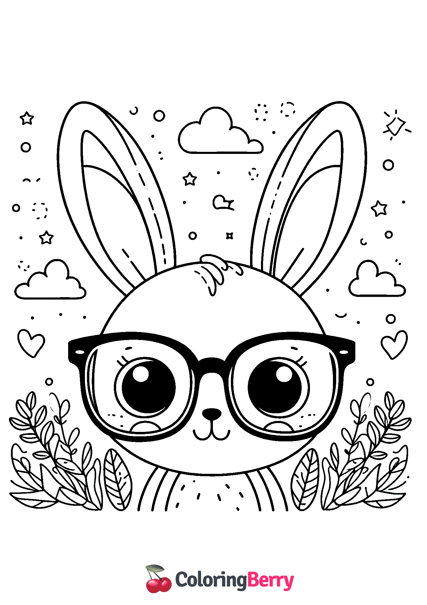 Bunny with Glasses