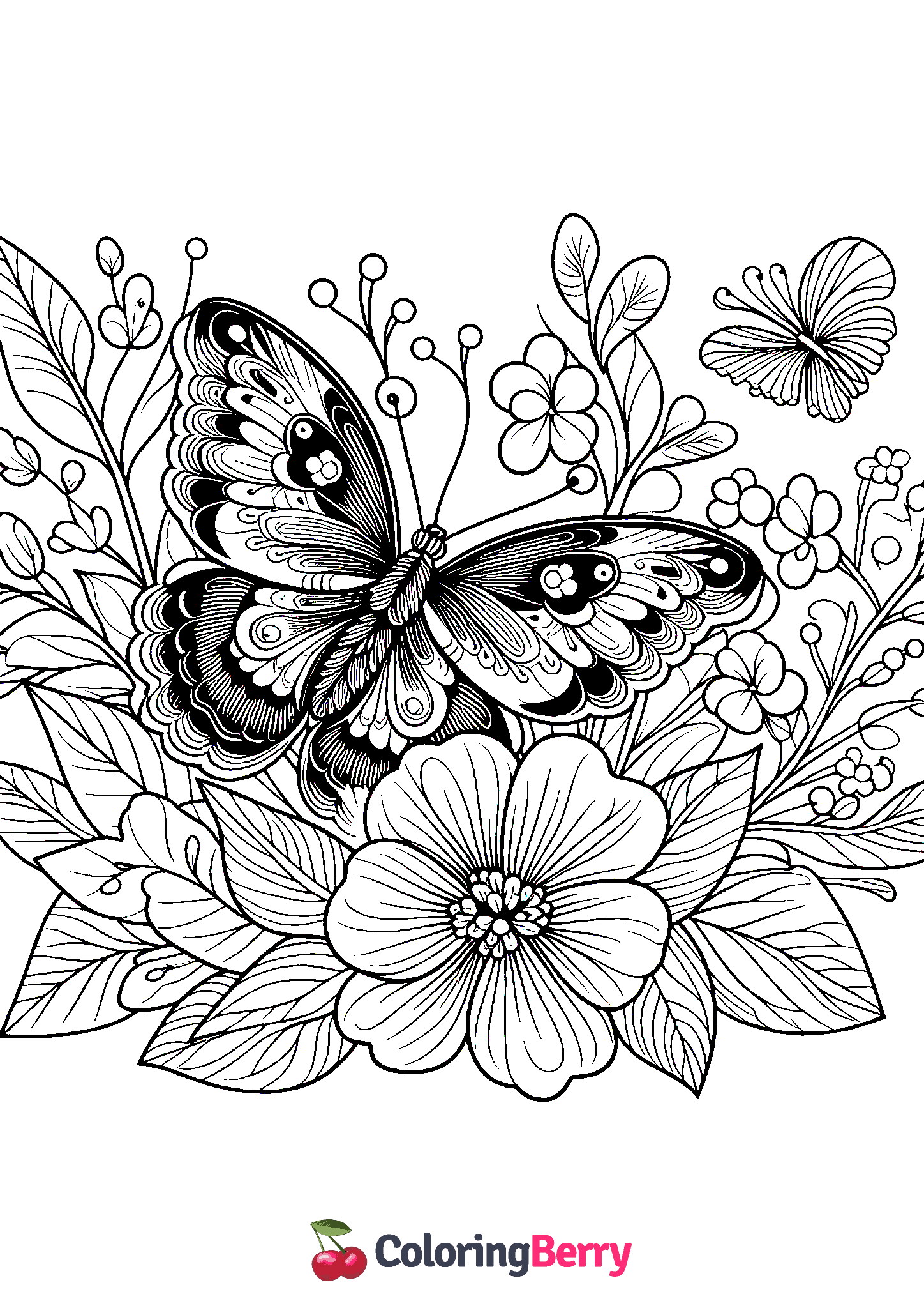 Butterfly and Flower