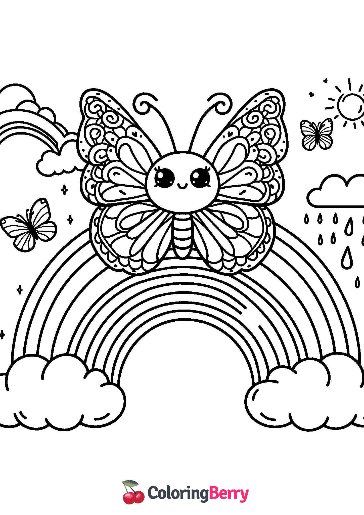 Butterfly and Rainbow