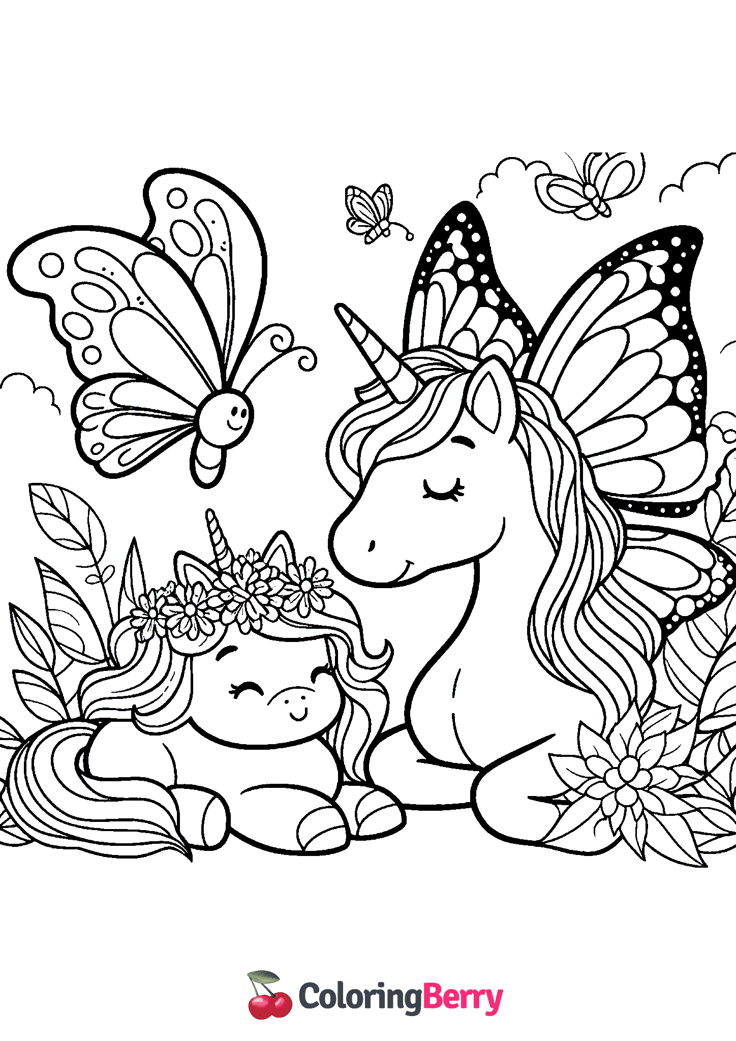Butterfly and Unicorn