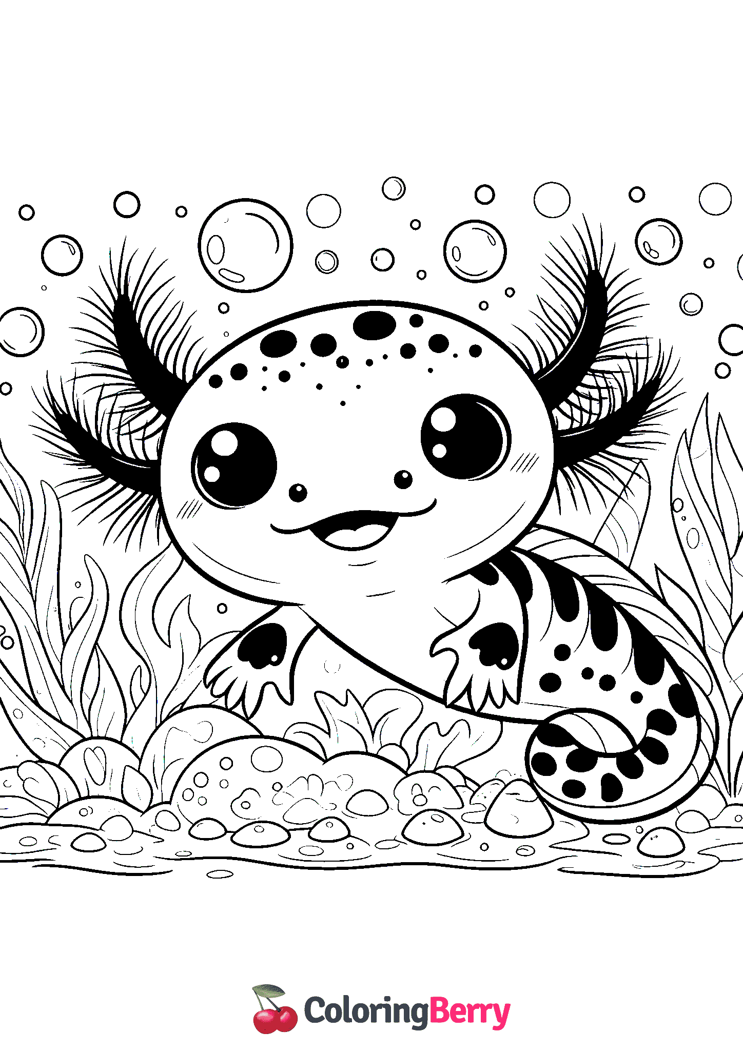 Cartoon Axolotl