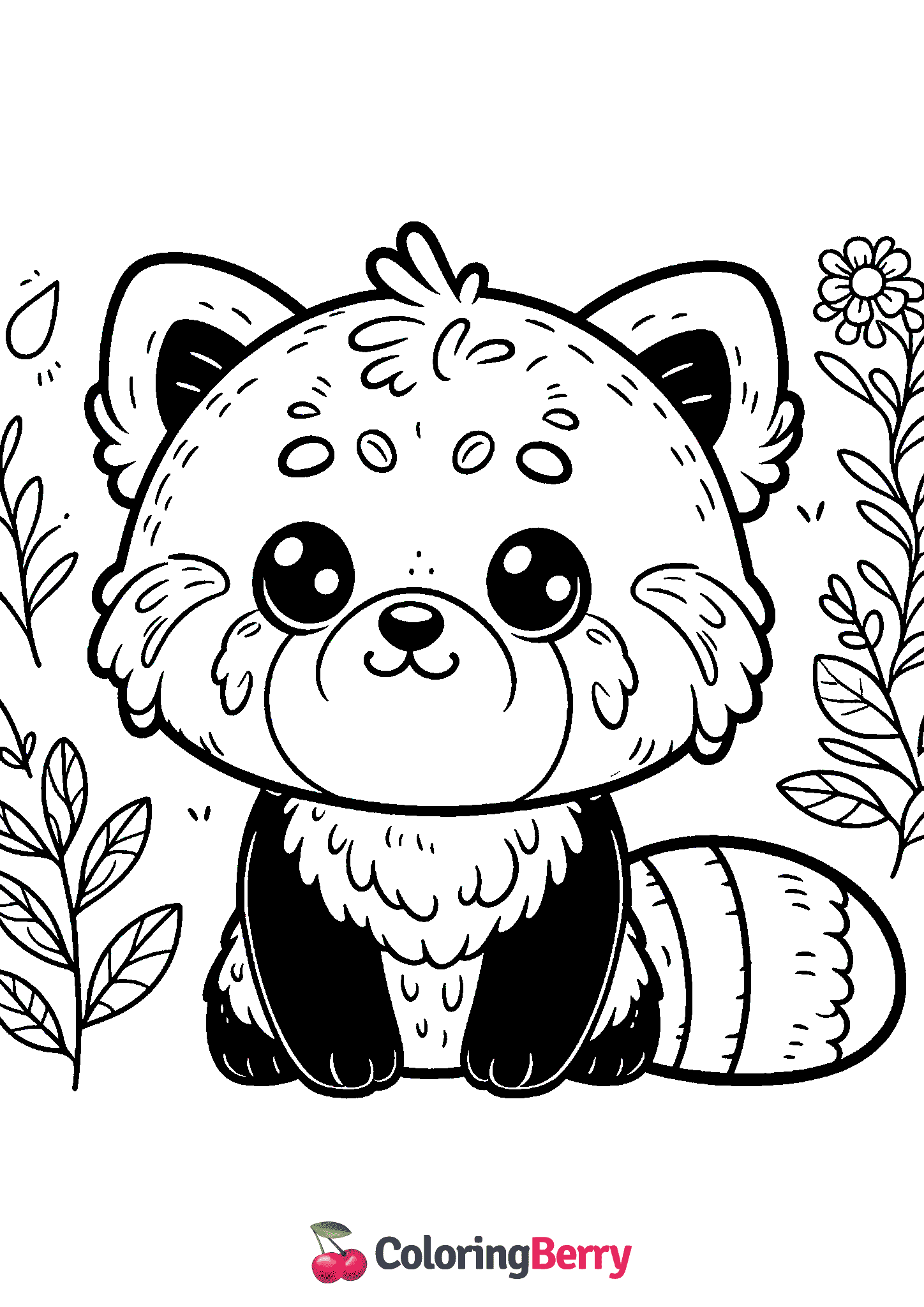 Cartoon Red Panda