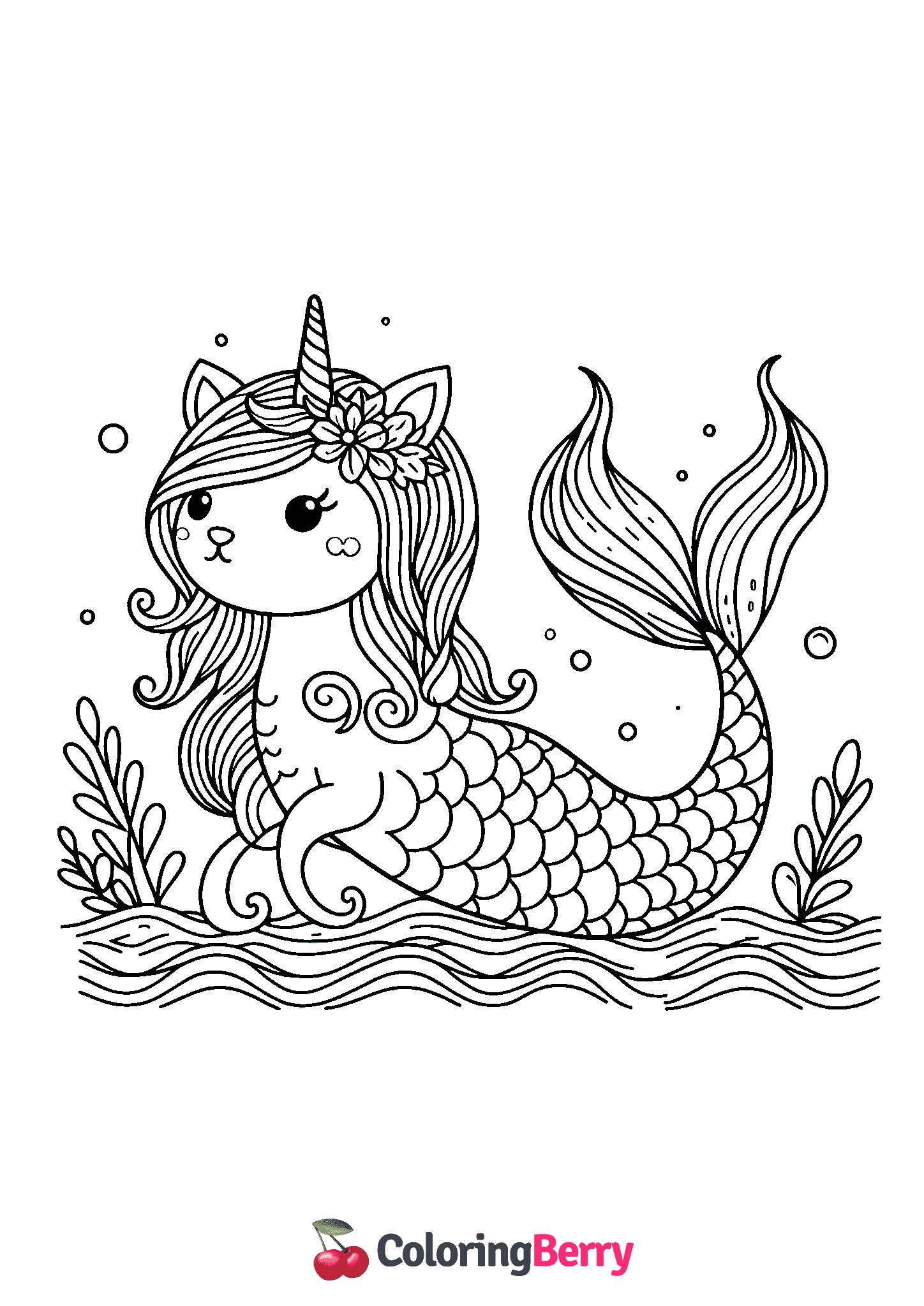 Cat Unicorn Mermaid