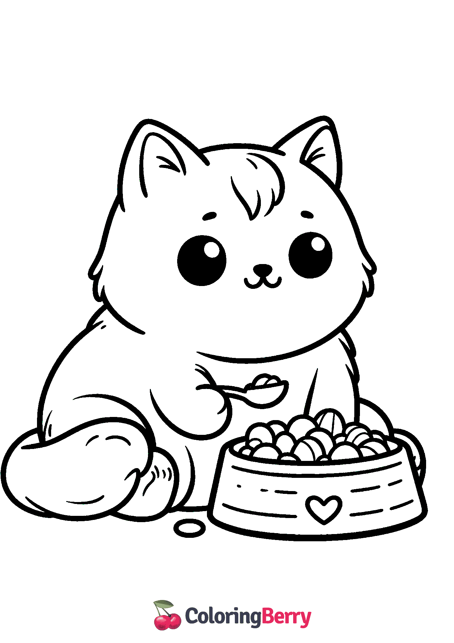 Cat with Food