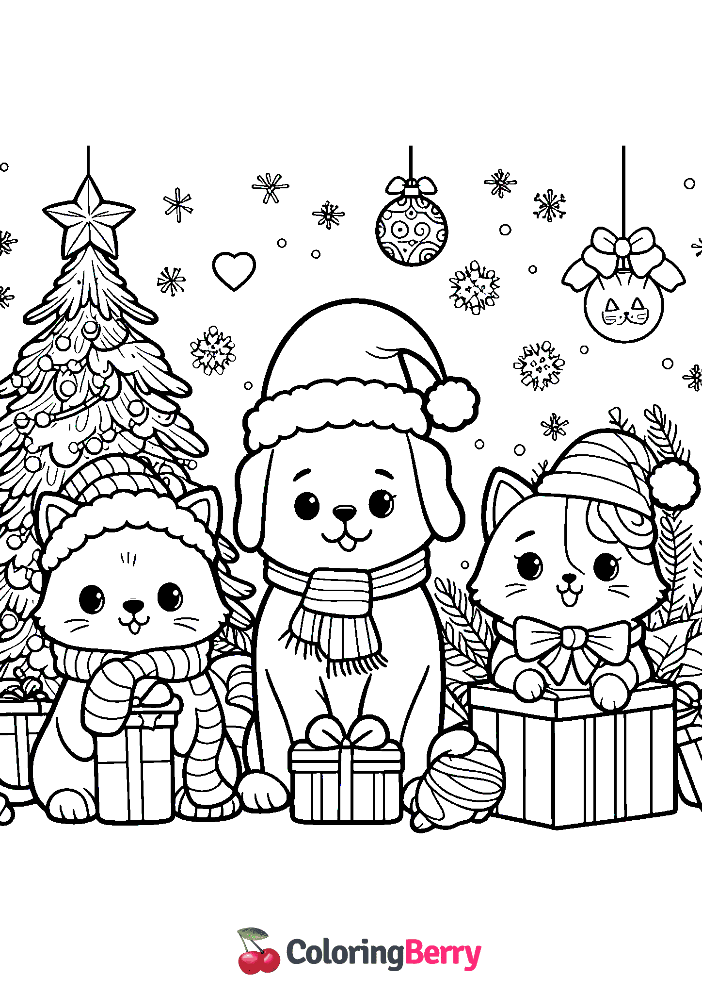 Christmas Cats and Dogs