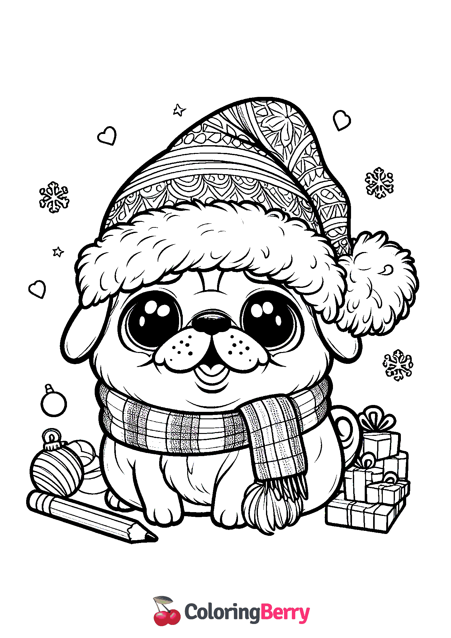 Christmas Pug