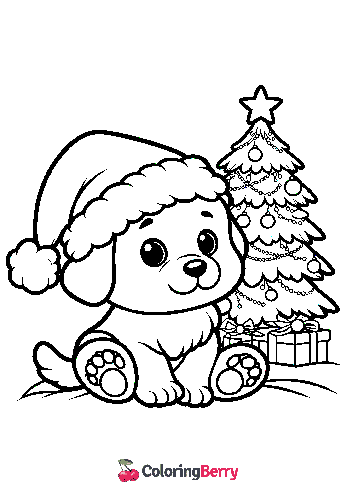 Cute Christmas Puppy