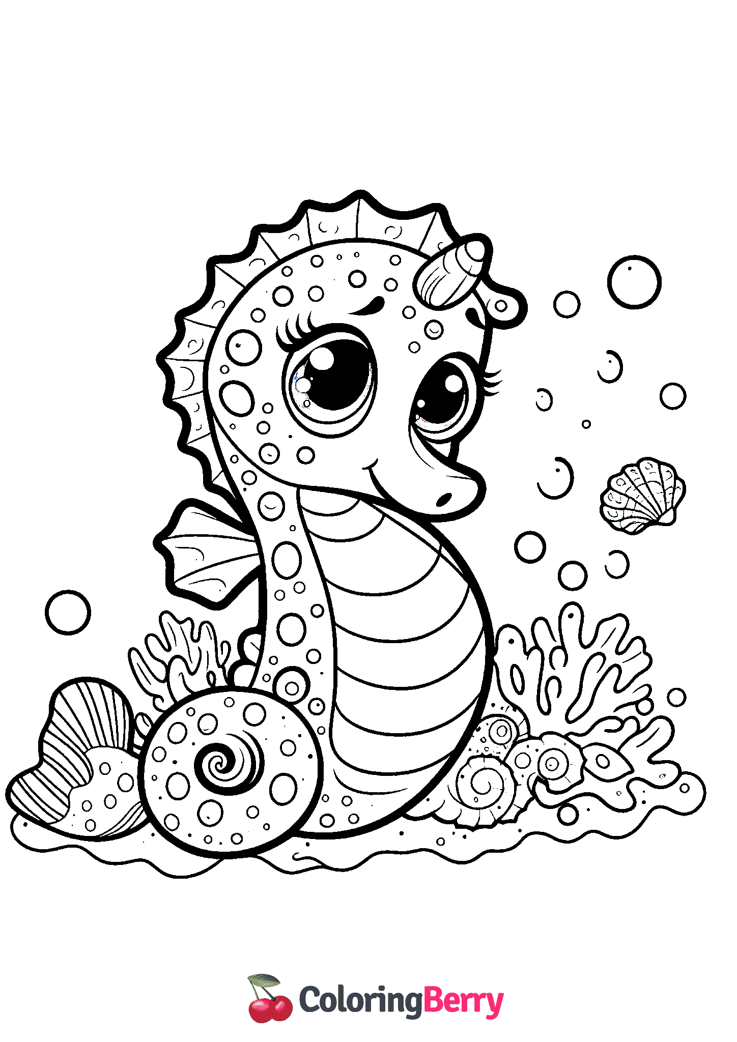 Cute Seahorse