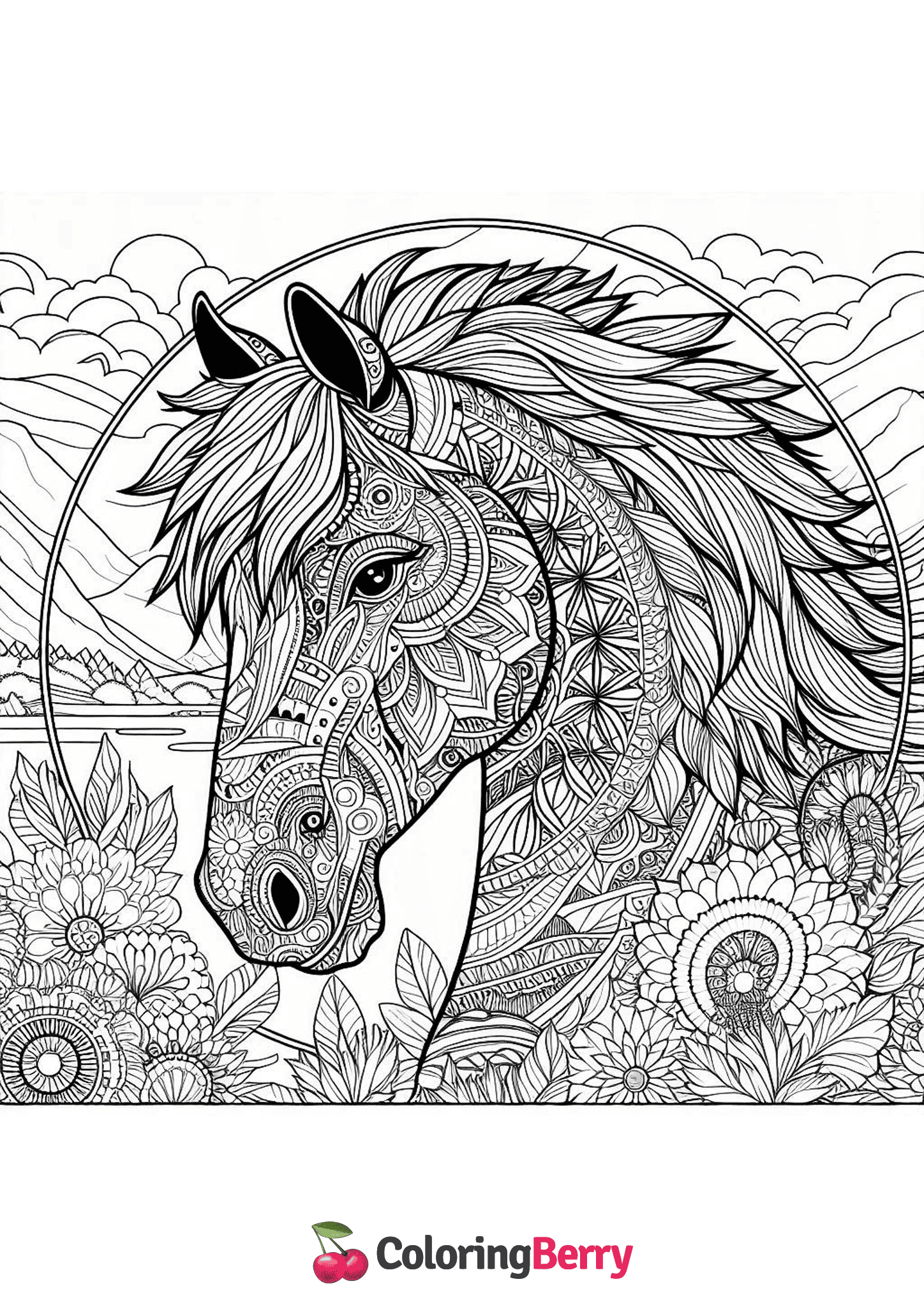 Horse Mandala