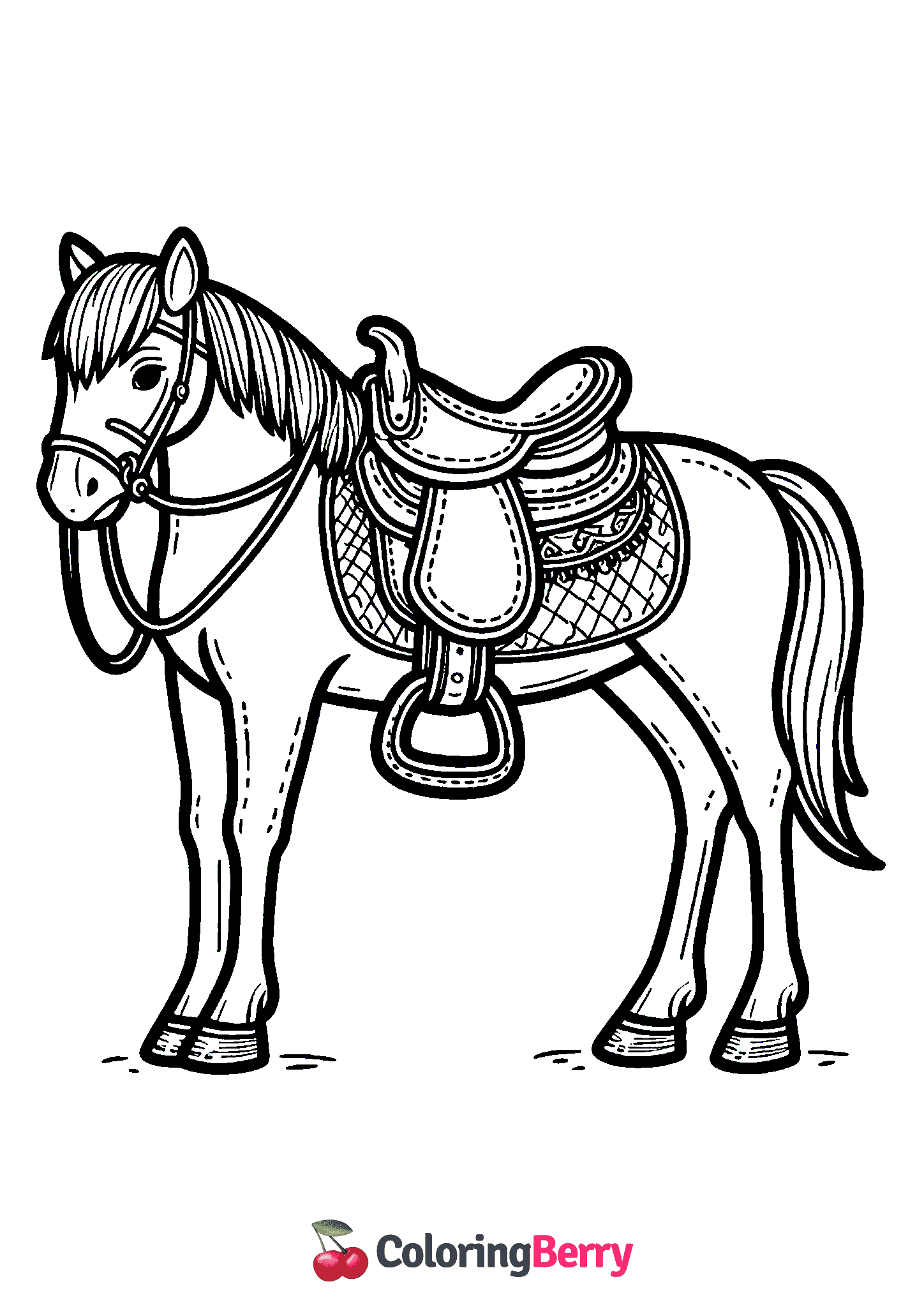 Horse with Saddle