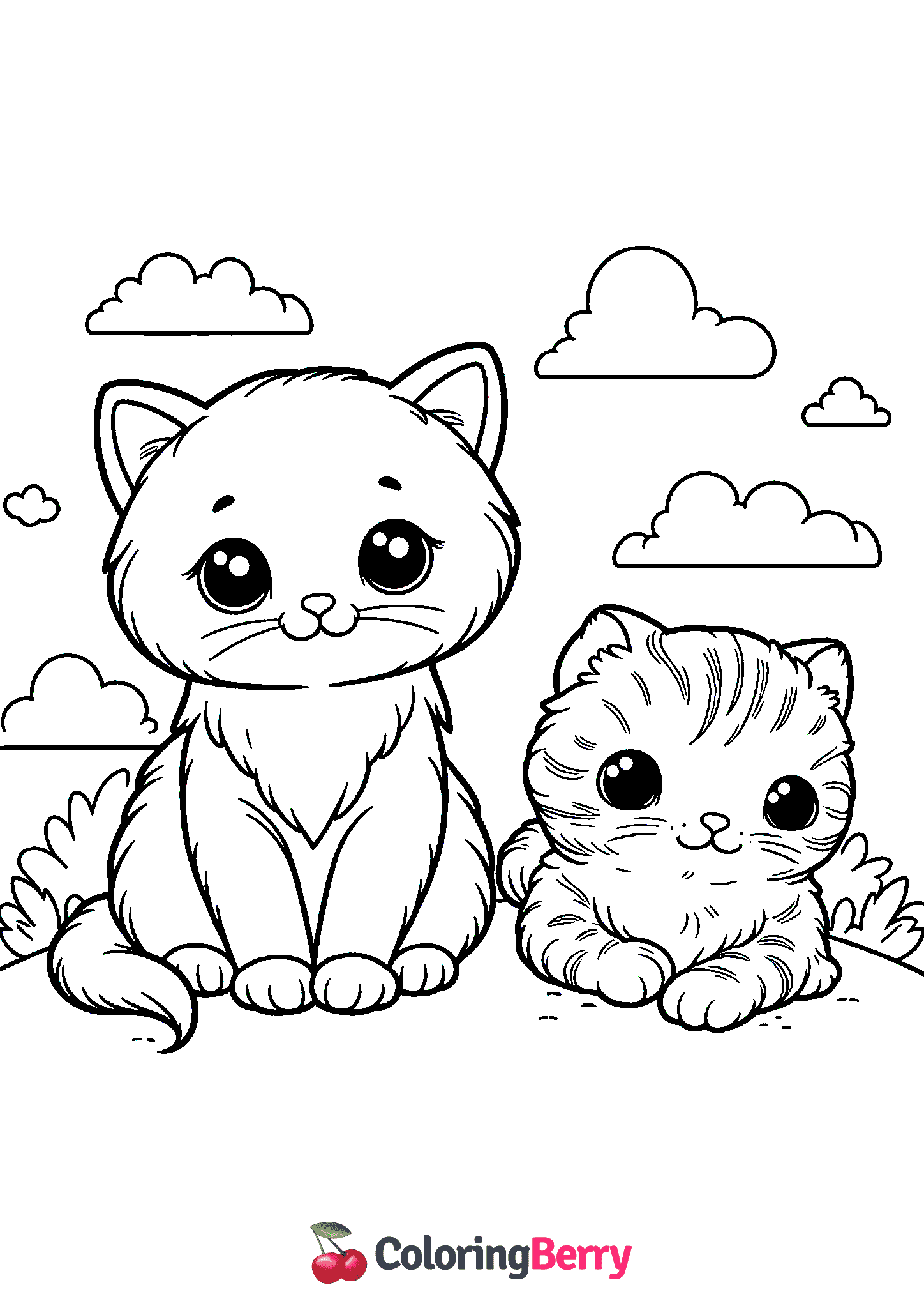 Kitten and Cat