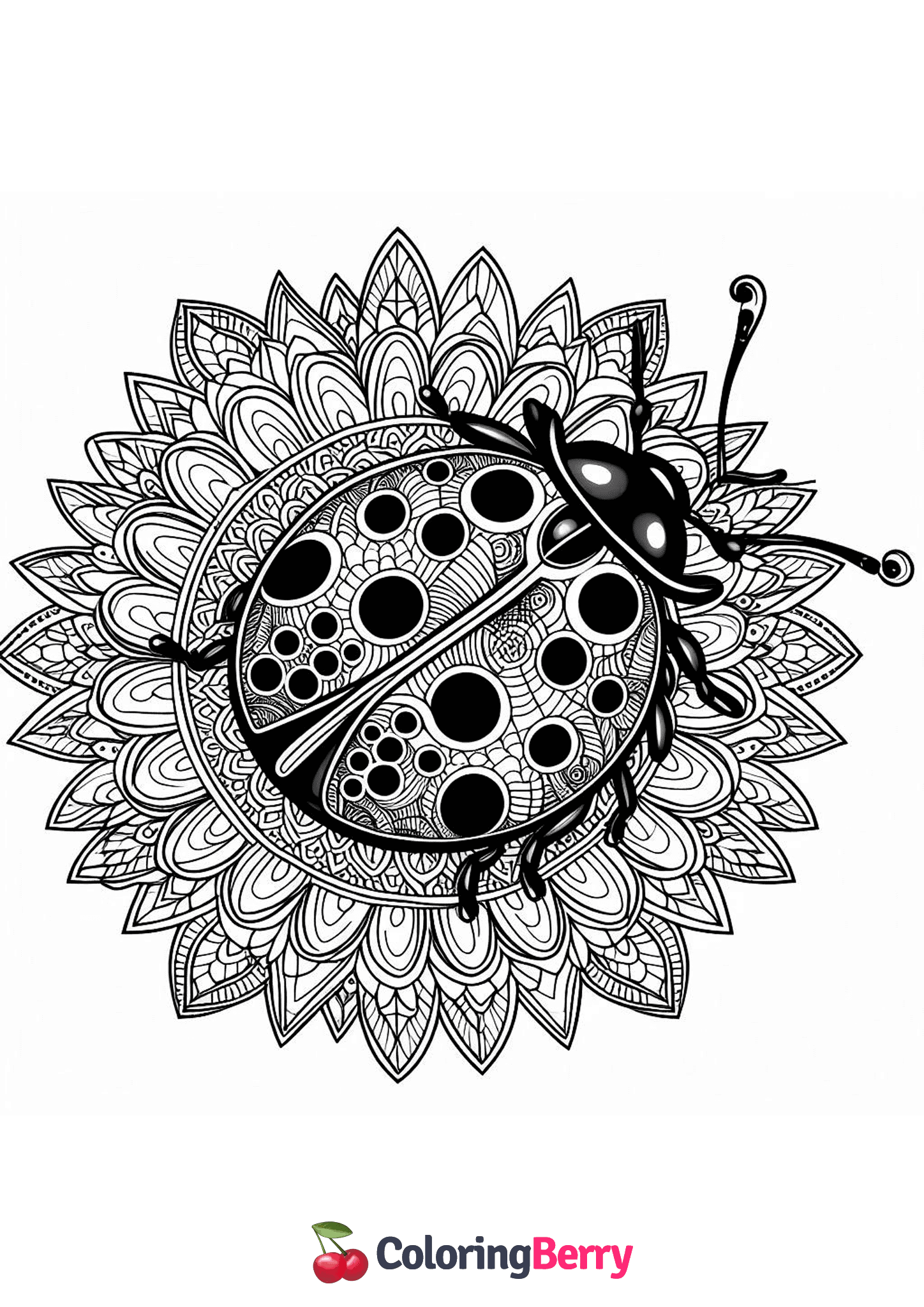 Ladybug Mandala