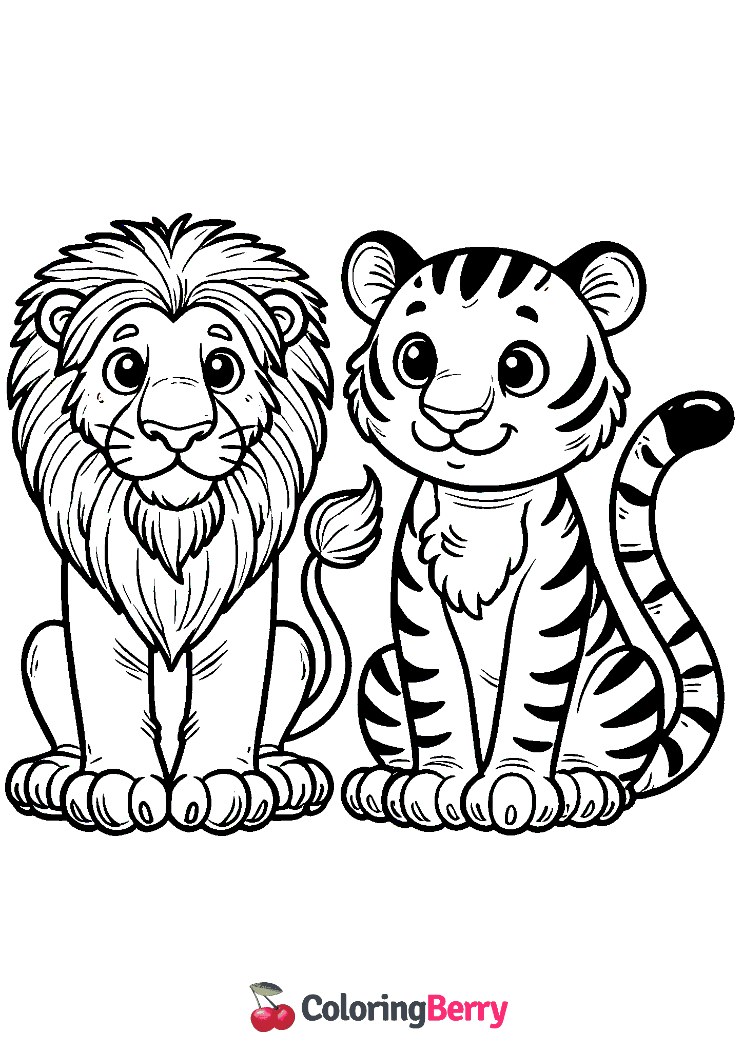 Lion and Tiger