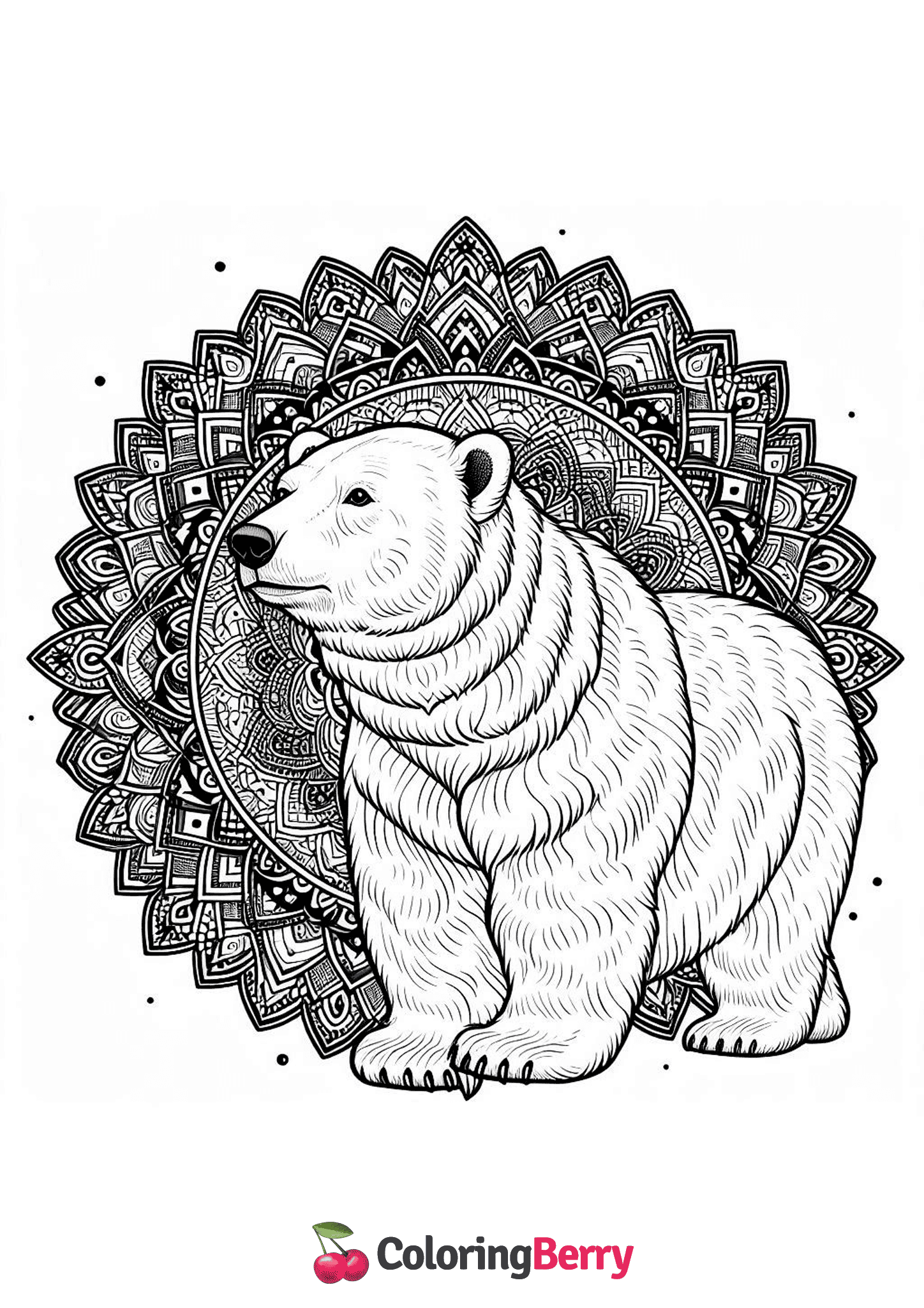 Mandala Polar Bear