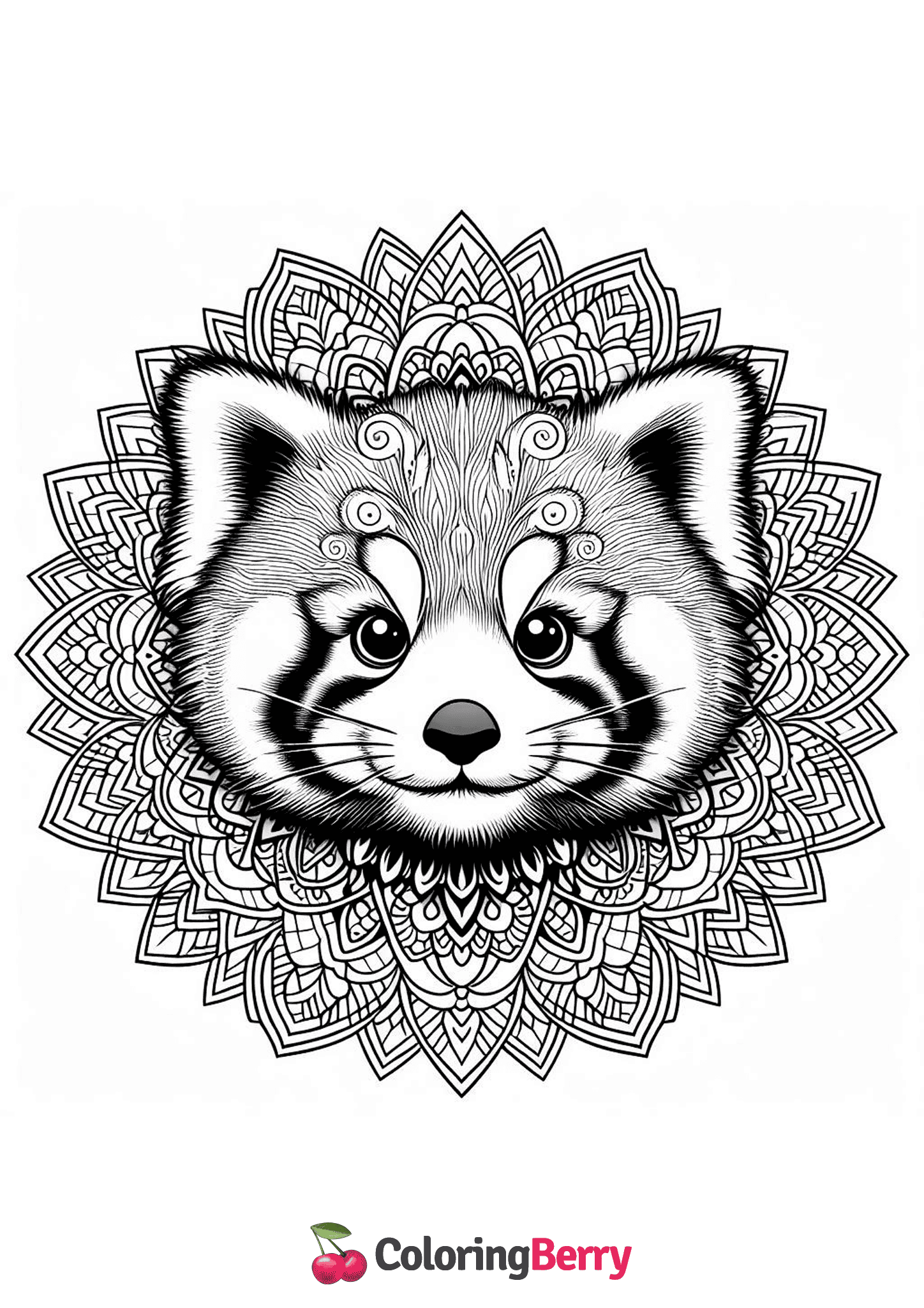 Mandala Red Panda