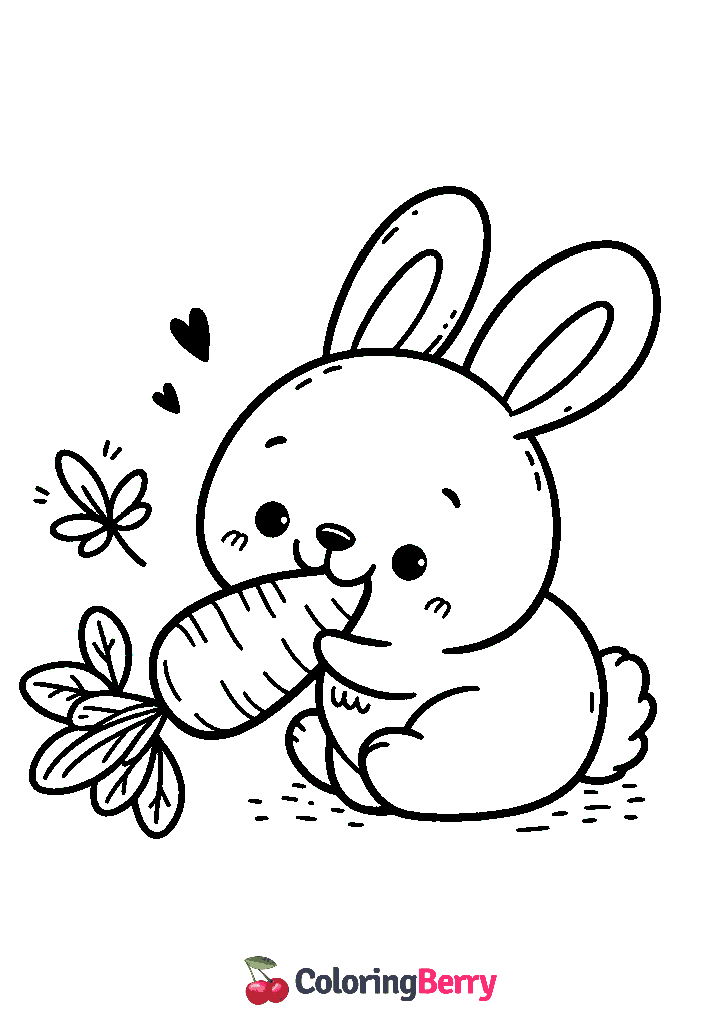 Rabbit Eating Carrot