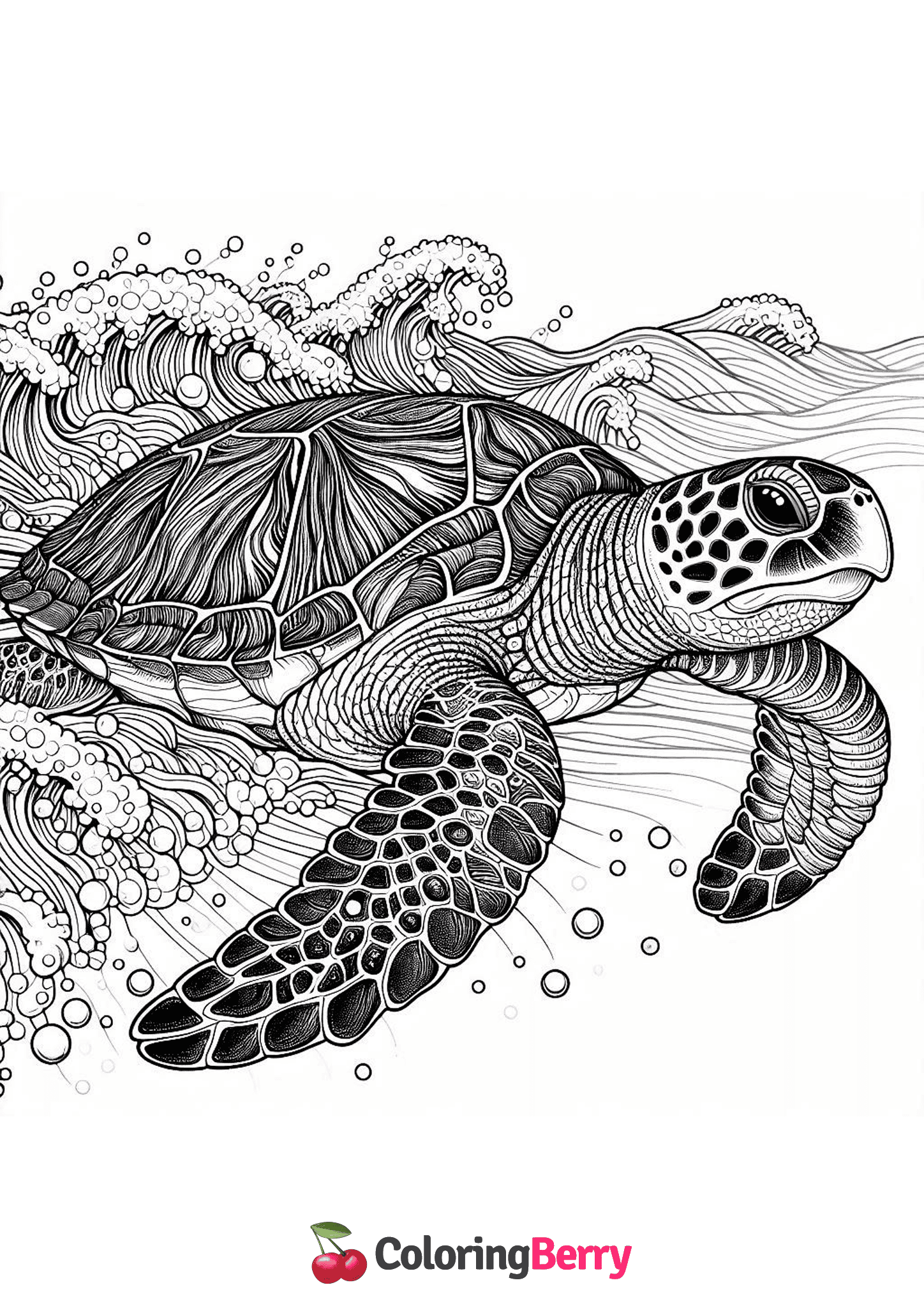 Realistic Sea Turtle