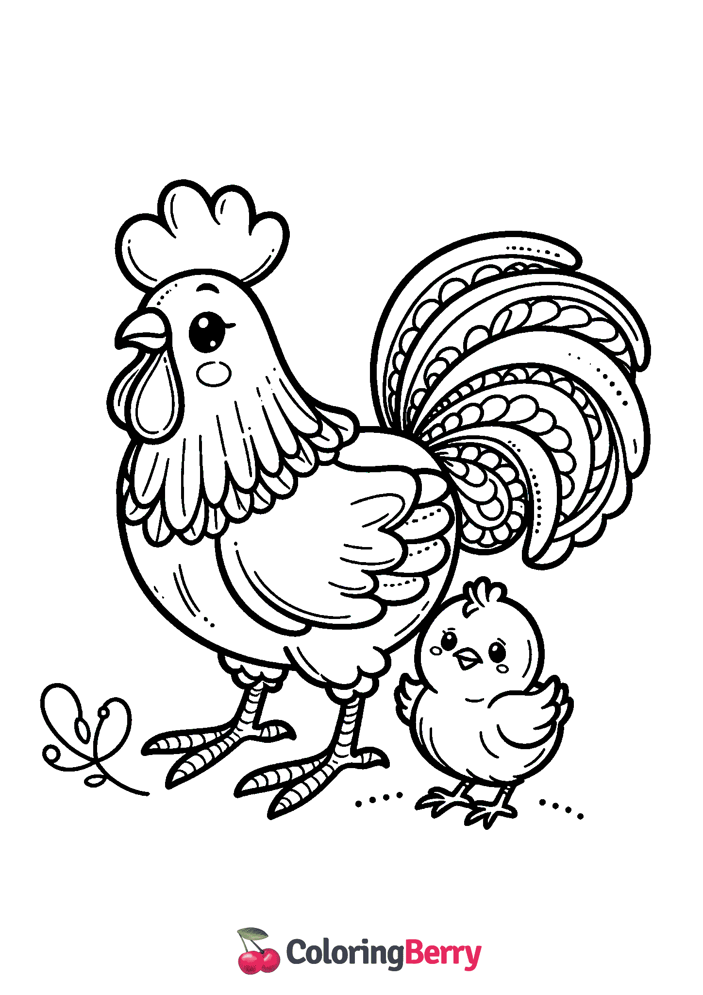 Rooster and Chick