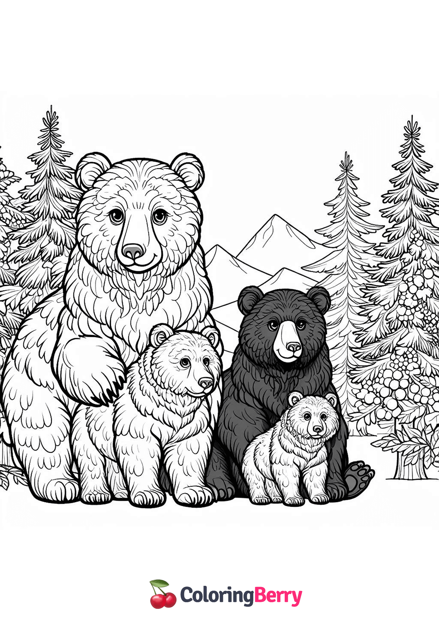 Spectacled Bear Family