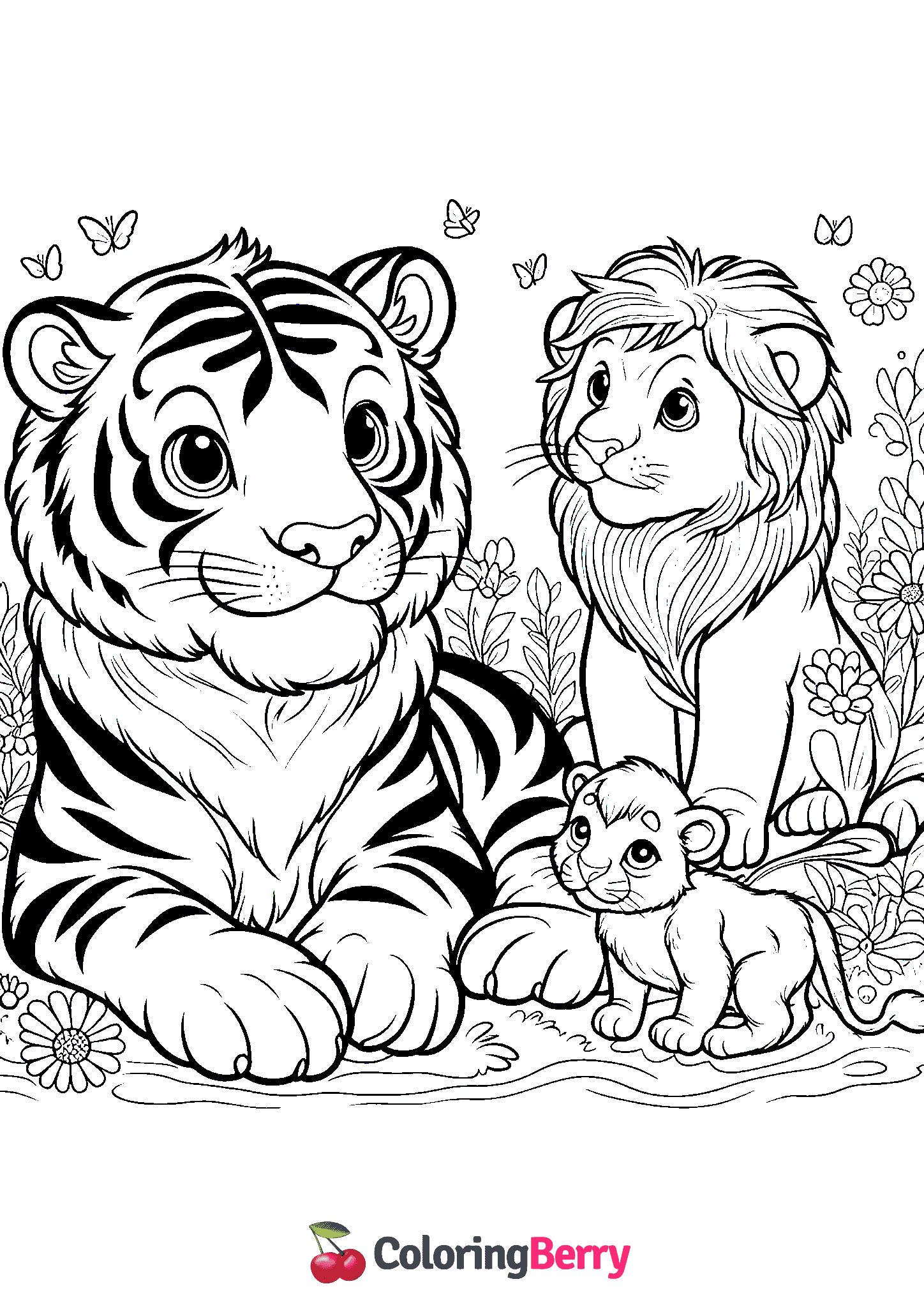 Tiger and Lion