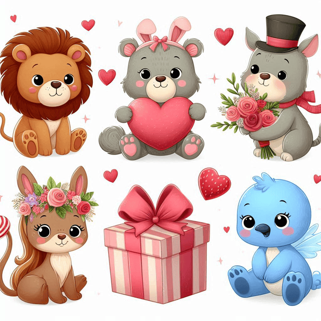 Valentine Animals