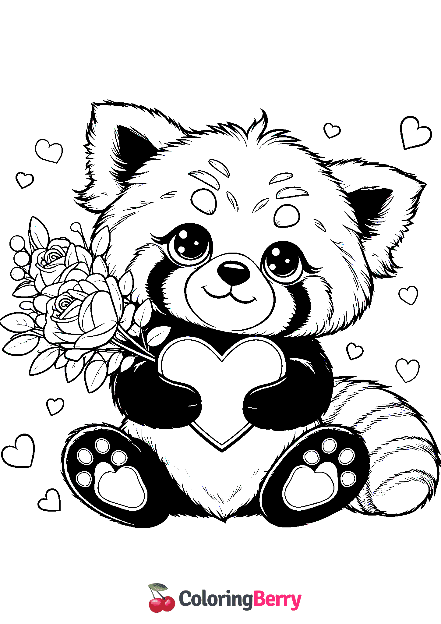 Valentine Red Panda