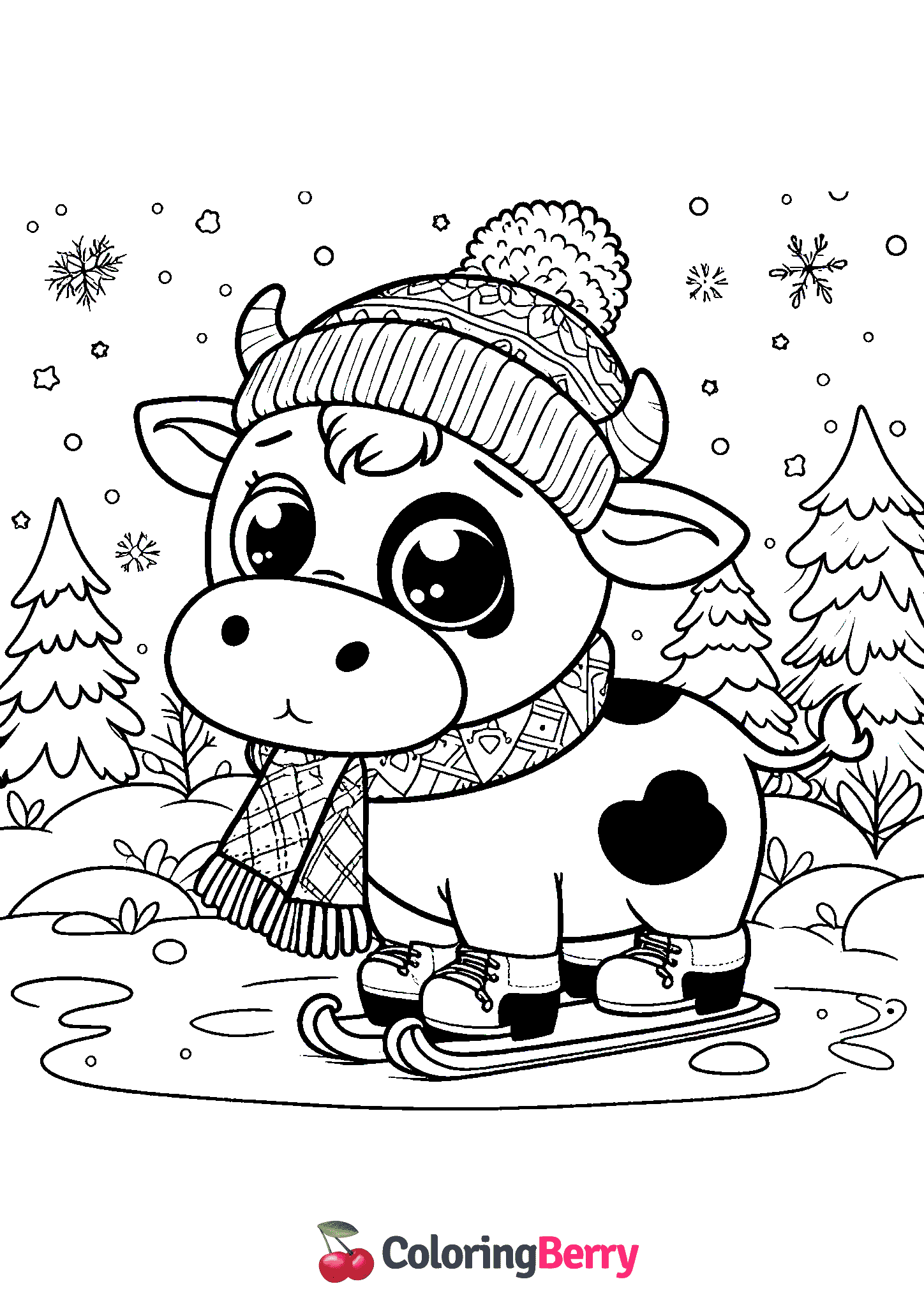 Winter Cow